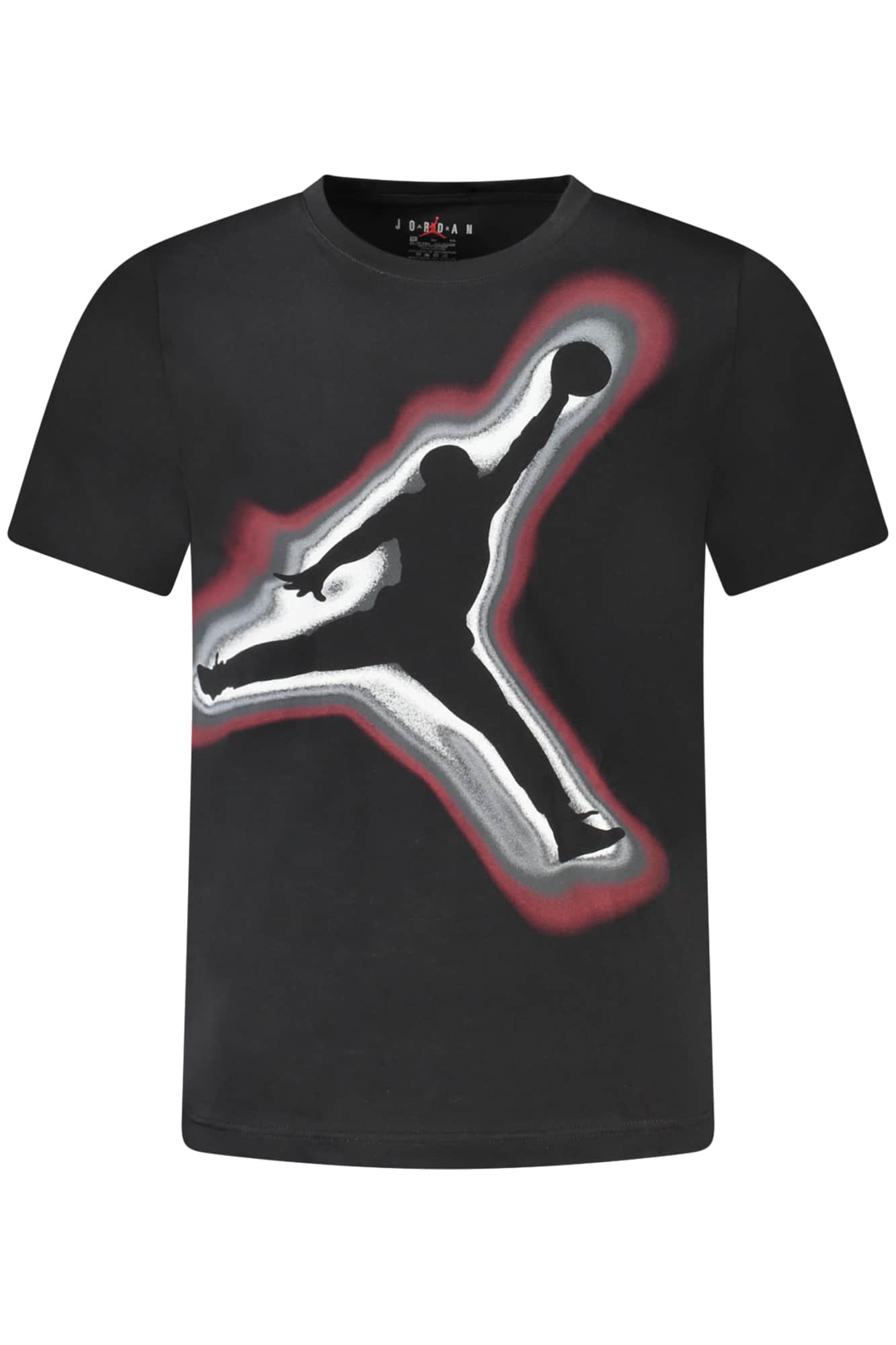 Jordan kurzarm t-shirt für kinder, schwarz