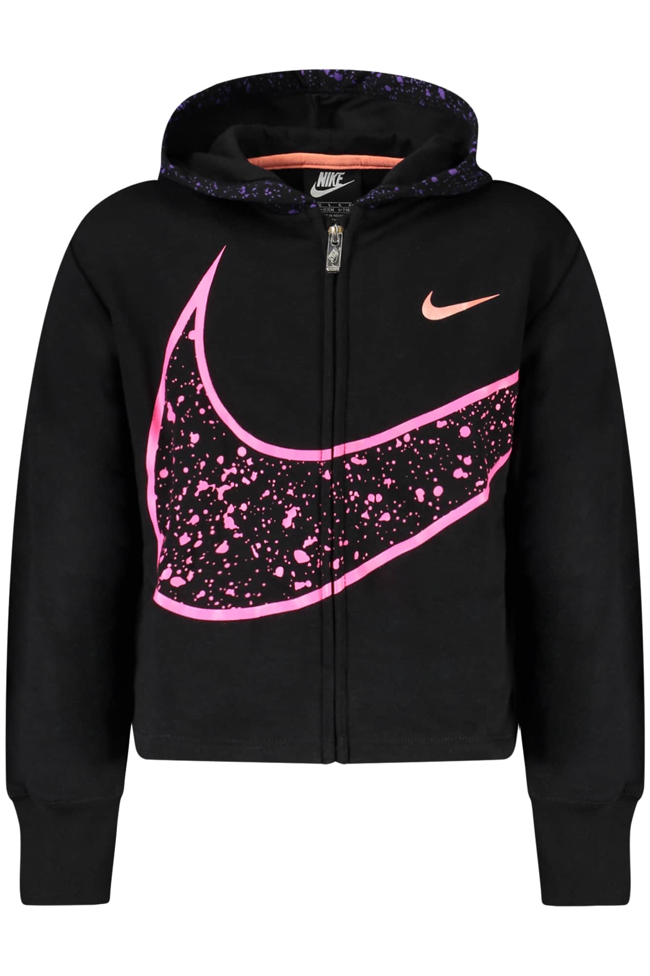 NIKE MIT REISSVERSCHLUSS SWEATSHIRT FÜR MÄDCHEN, GRAU