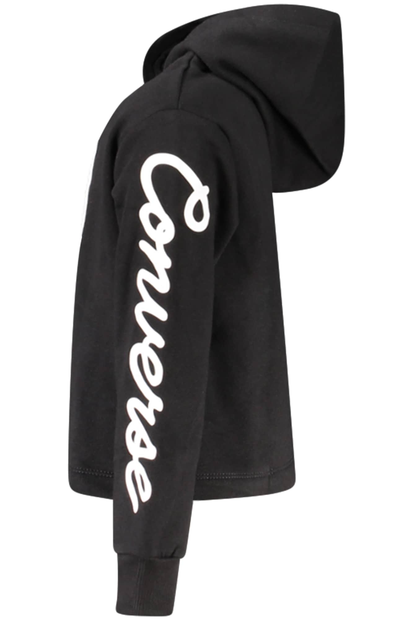 Converse Mädchen Mit Reißverschluss Hoodie, Schwarz