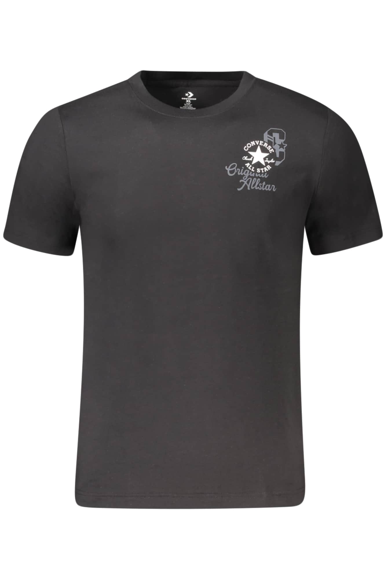 Converse Kinder Kurzarm T-Shirt, Schwarz