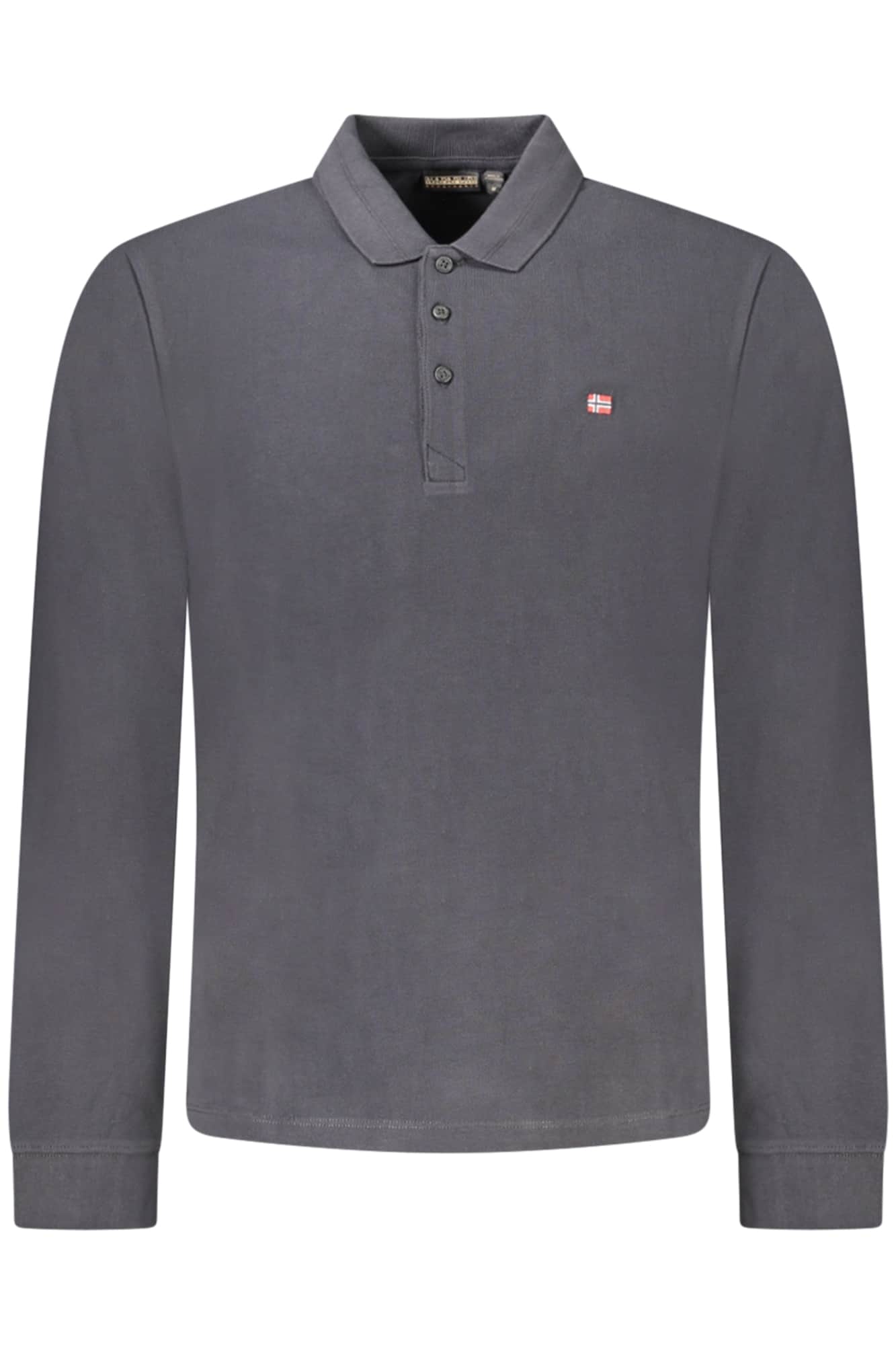 NAPAPIJRI HERREN LANGARM POLOSHIRT SCHWARZ