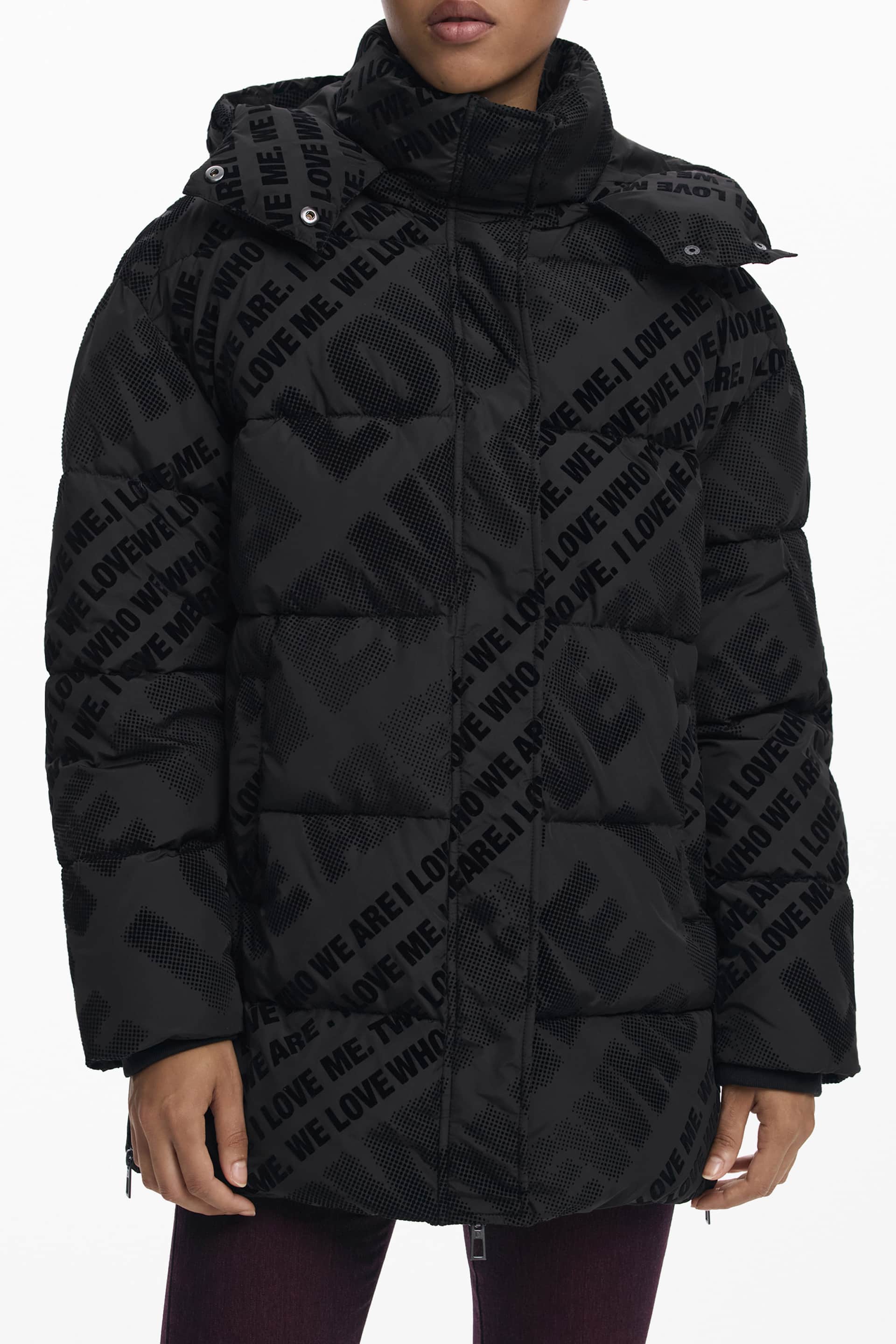 DESIGUAL DAMEN SCHWARZ JACKE