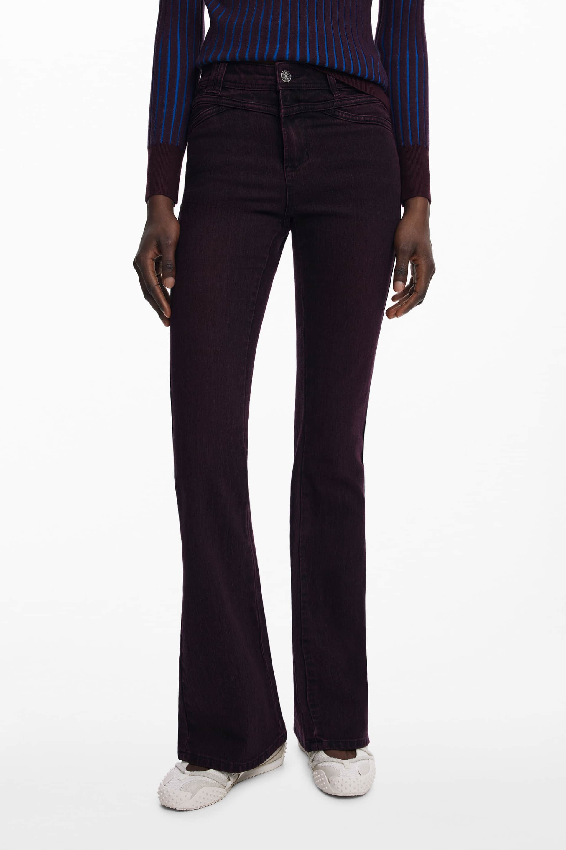 DESIGUAL DAMEN DENIM JEANS LILA