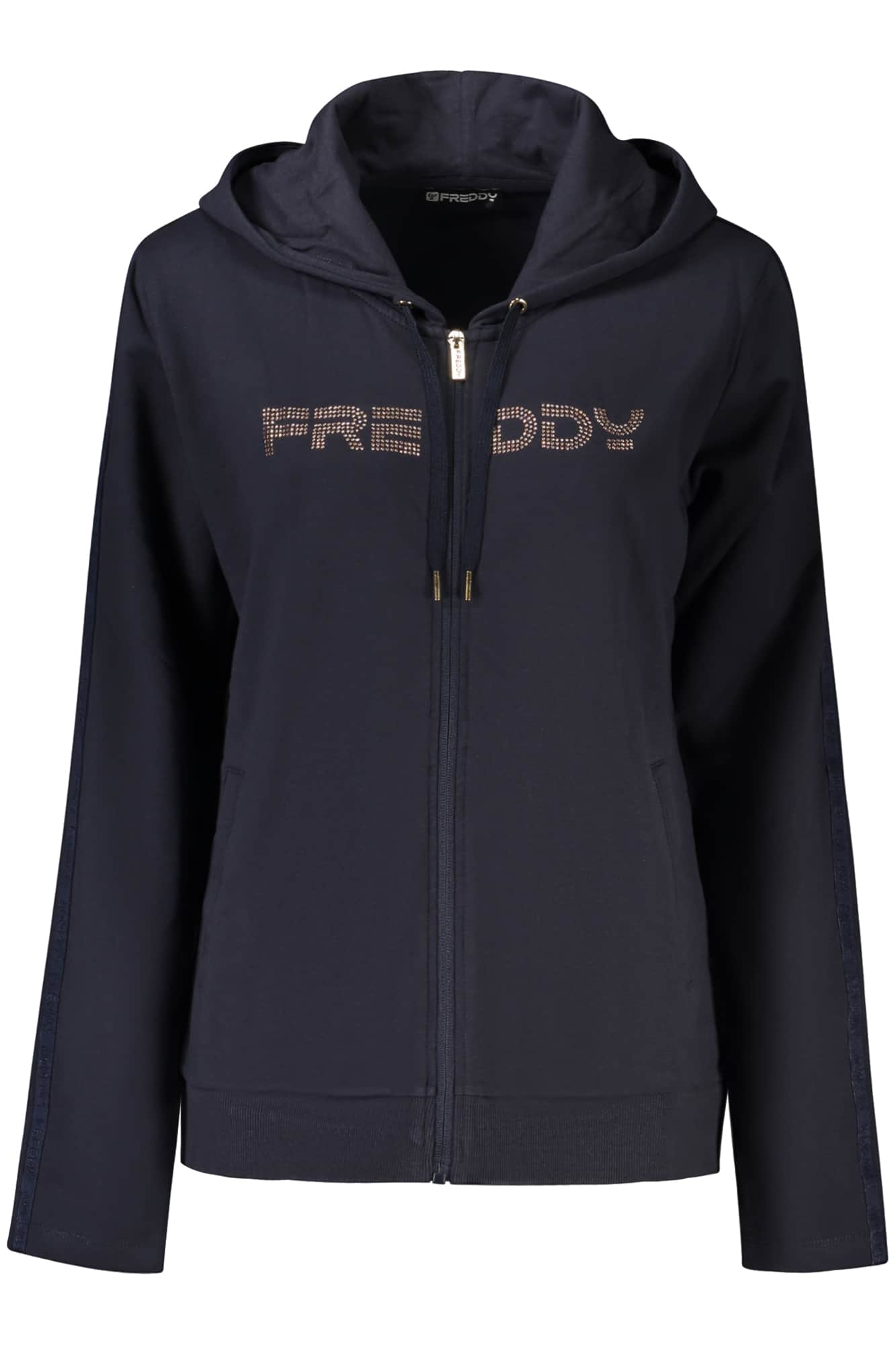 FREDDY DAMEN WEISS MIT REISSVERSCHLUSS SWEATSHIRT