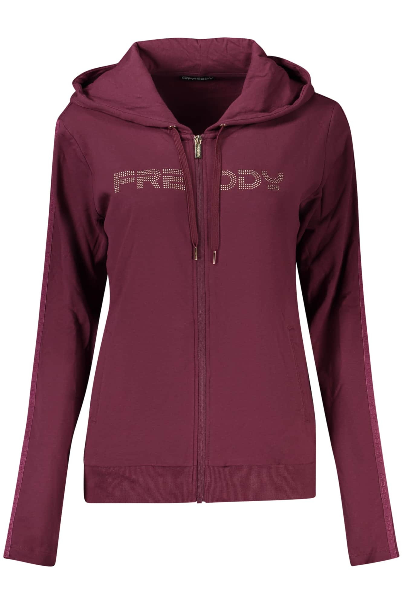 FREDDY DAMEN WEISS MIT REISSVERSCHLUSS SWEATSHIRT