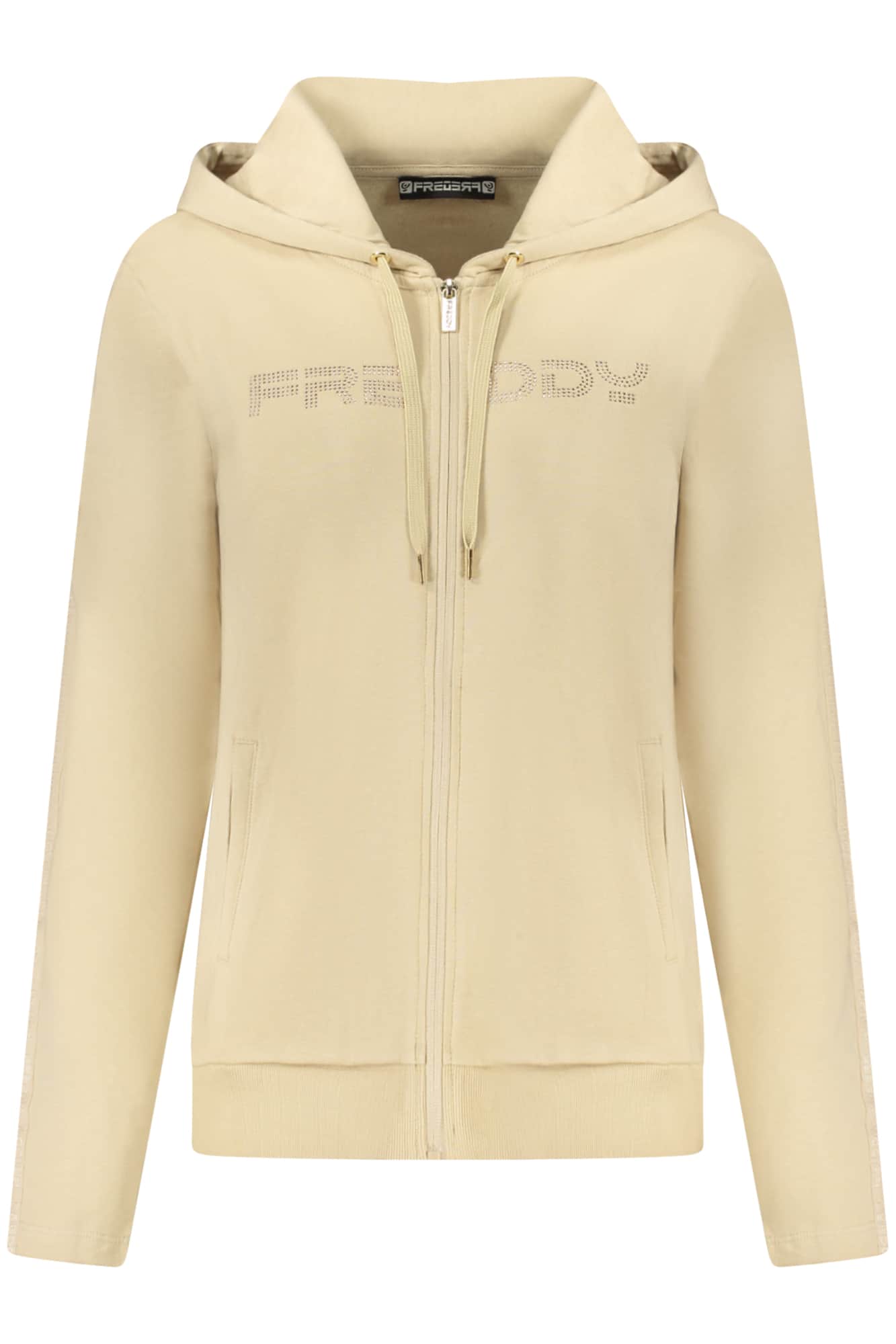 FREDDY DAMEN WEISS MIT REISSVERSCHLUSS SWEATSHIRT