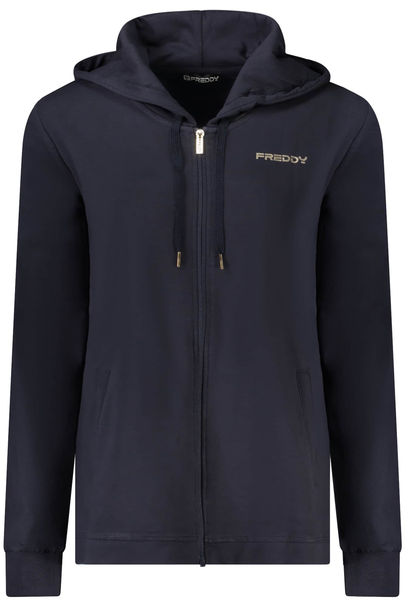 FREDDY DAMEN BLAU MIT REISSVERSCHLUSS SWEATSHIRT