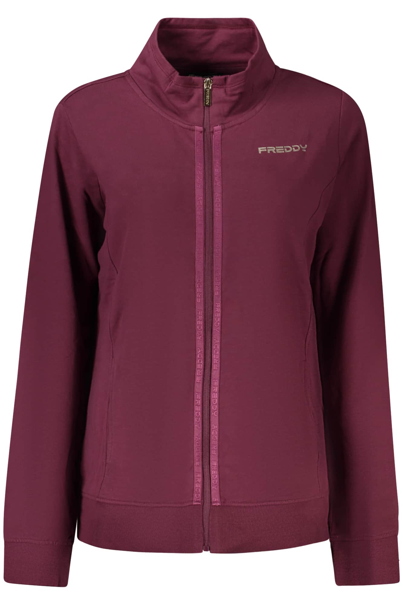 FREDDY DAMEN LILA MIT REISSVERSCHLUSS SWEATSHIRT