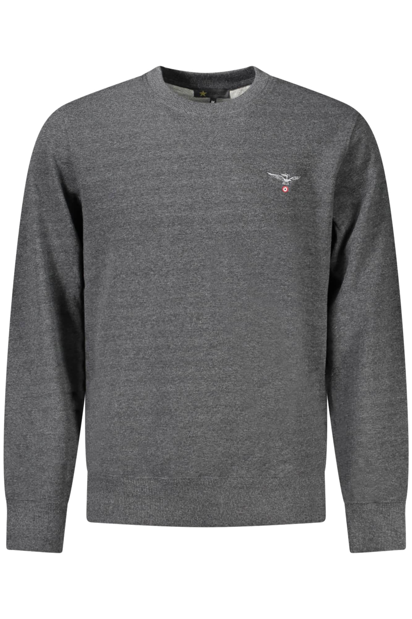 Military academy herren mit reissverschluss sweatshirt, grau