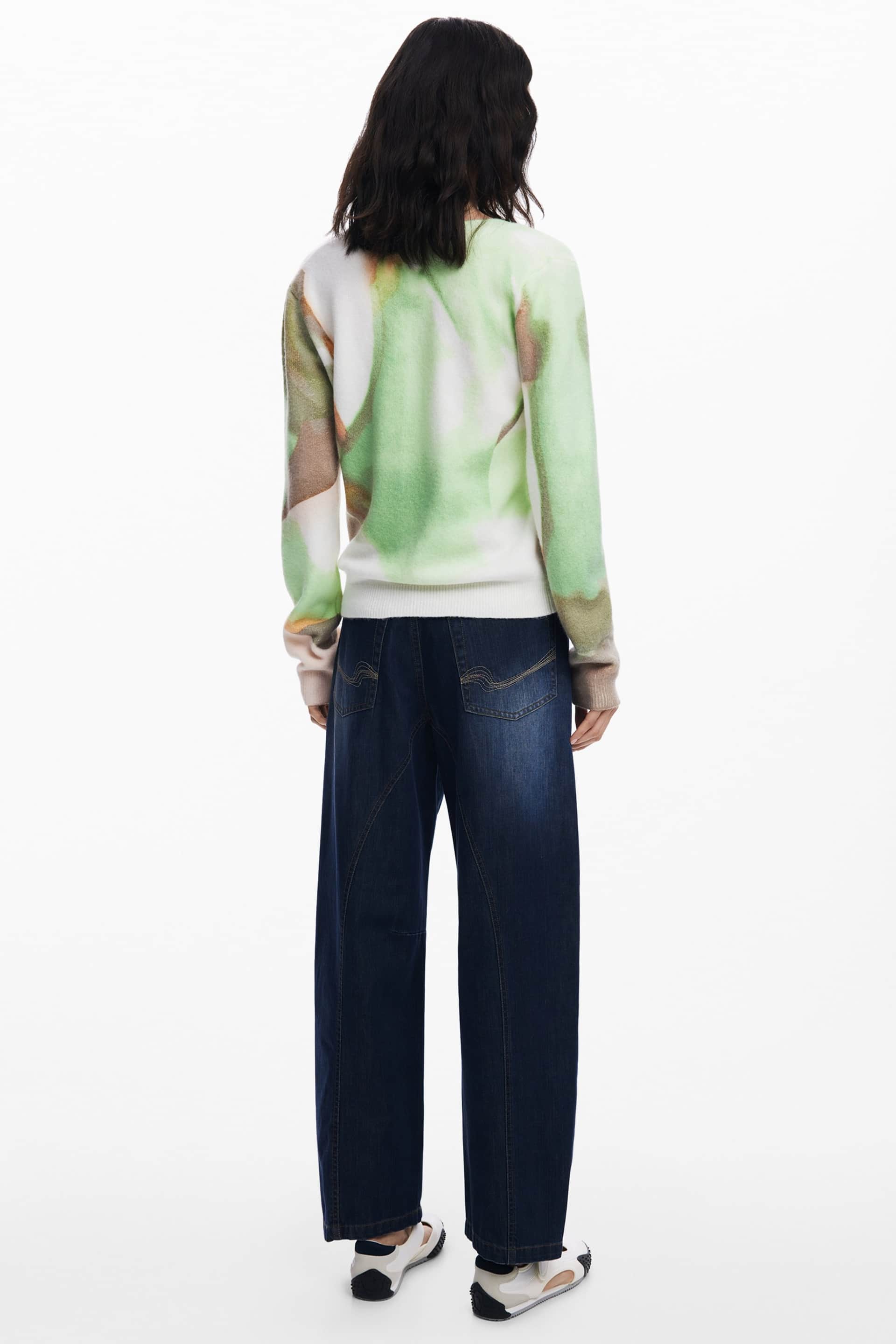 DESIGUAL DAMEN GRÜN PULLOVER