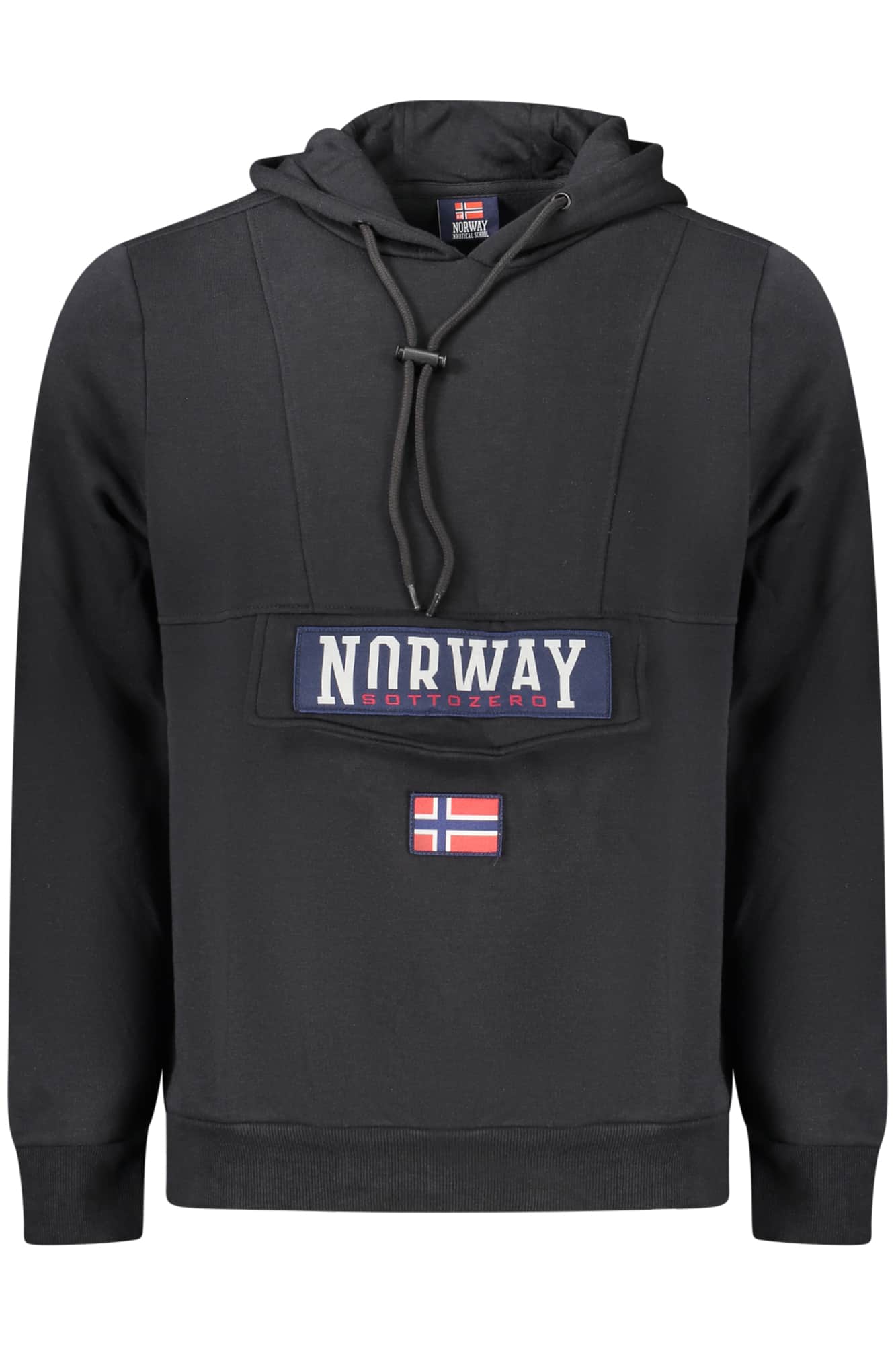 NORWAY 1963 HERREN SCHWARZ MIT REISSVERSCHLUSS SWEATSHIRT