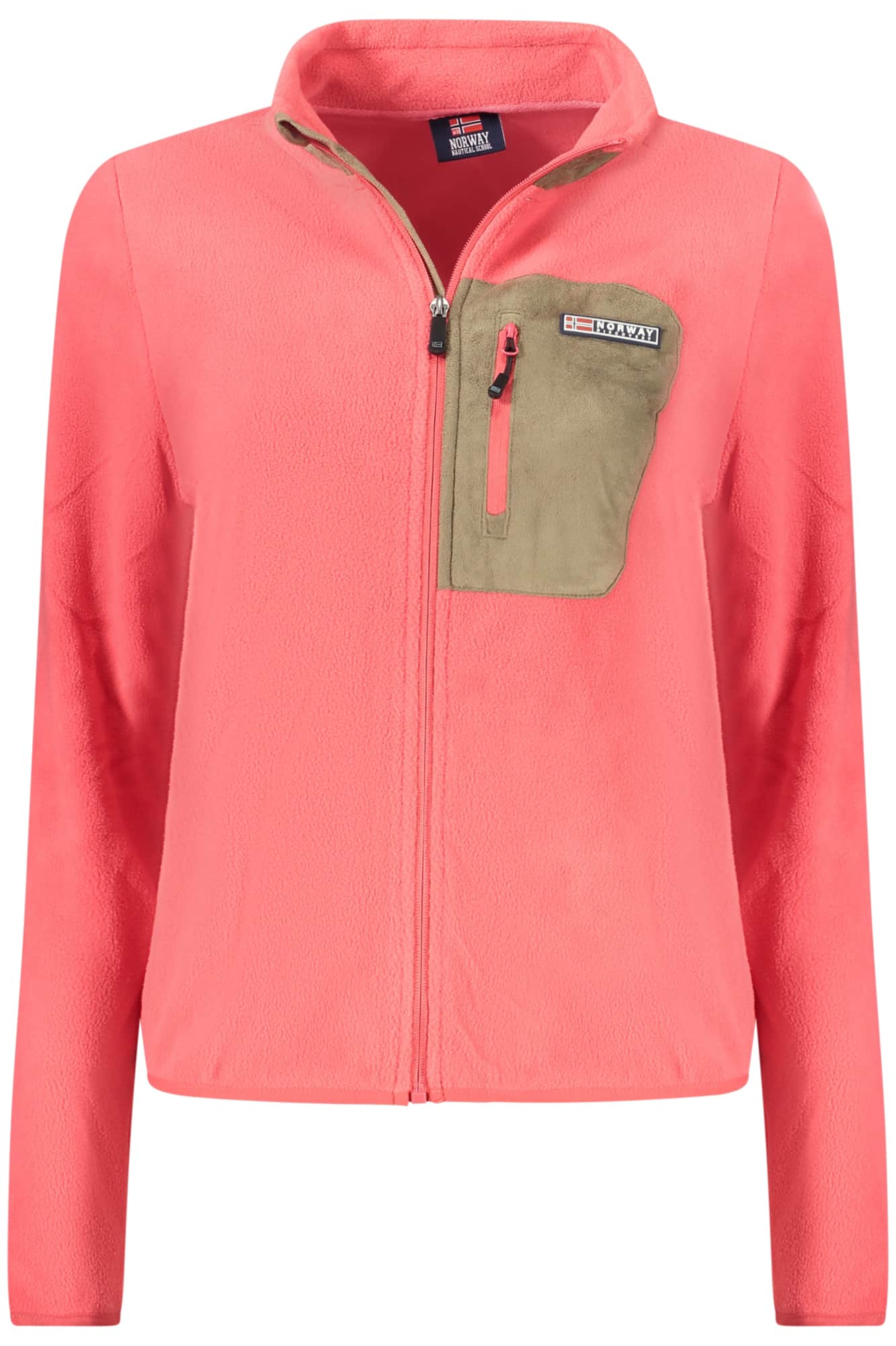 NORWAY 1963 DAMEN ROSA MIT REISSVERSCHLUSS SWEATSHIRT