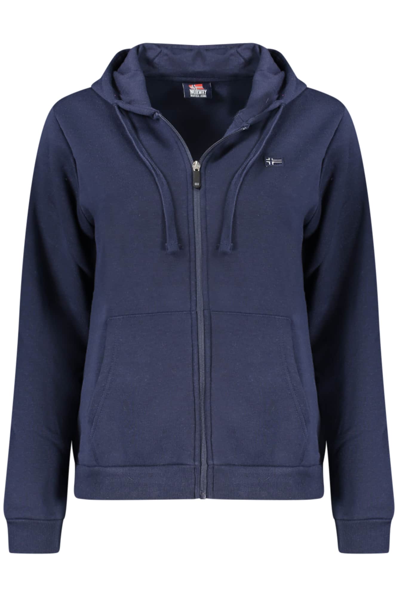NORWAY 1963 DAMEN BLAU MIT REISSVERSCHLUSS SWEATSHIRT
