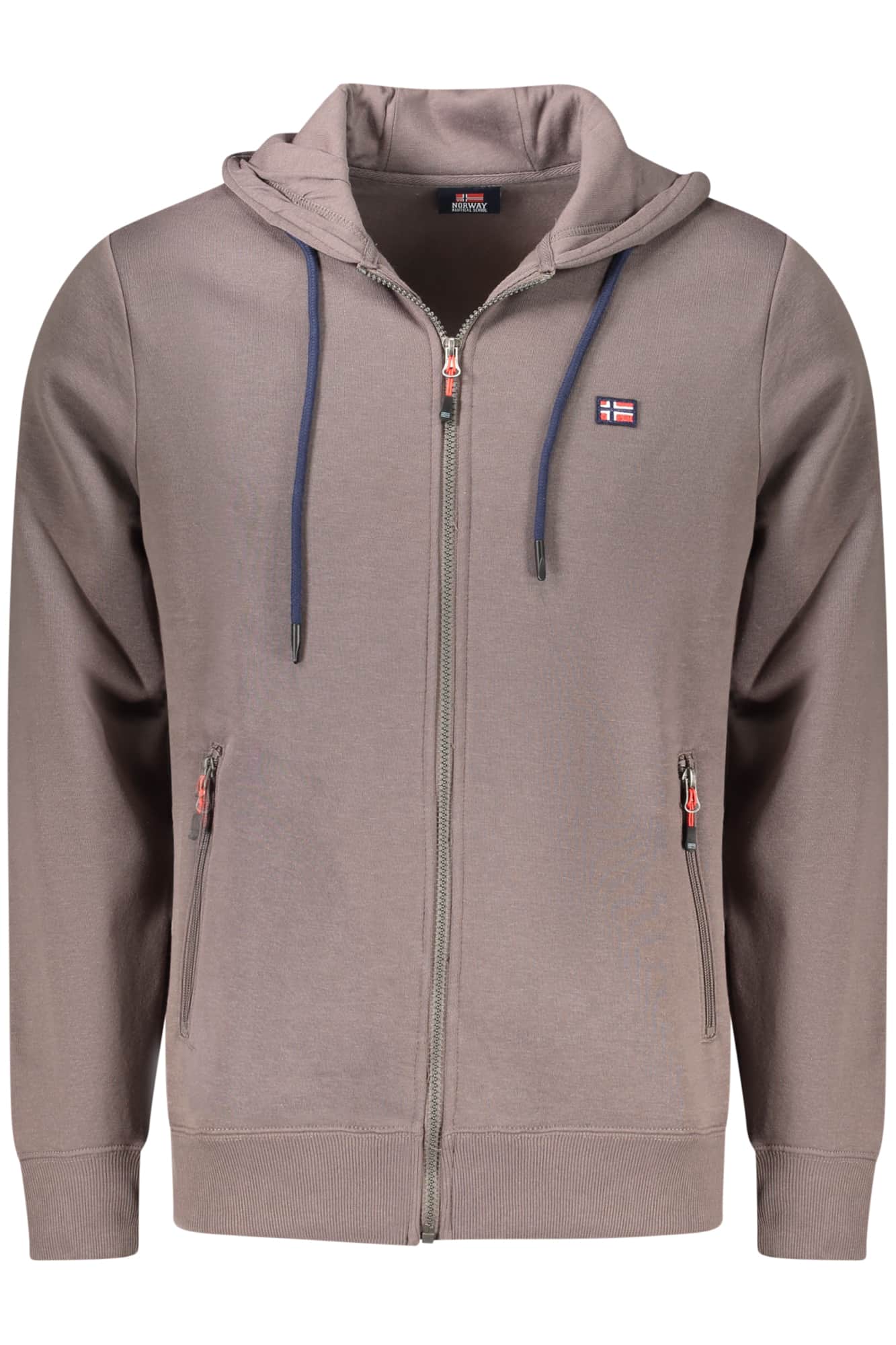NORWAY 1963 HERREN BRAUN MIT REISSVERSCHLUSS SWEATSHIRT