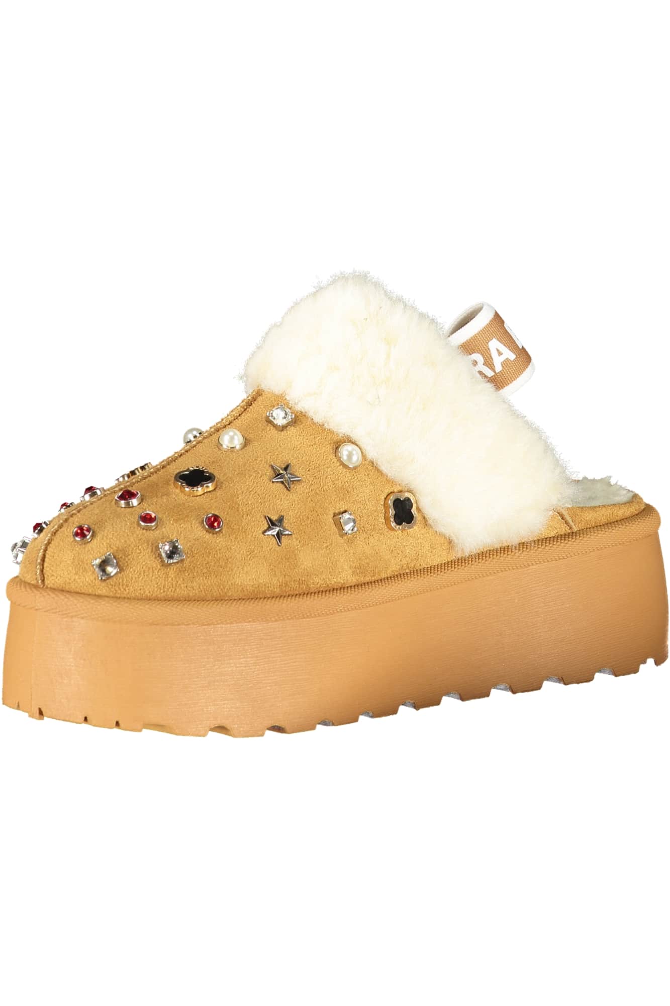 LAURA BIAGIOTTI DAMEN WINTER CLOG SCHUHE, BRAUN