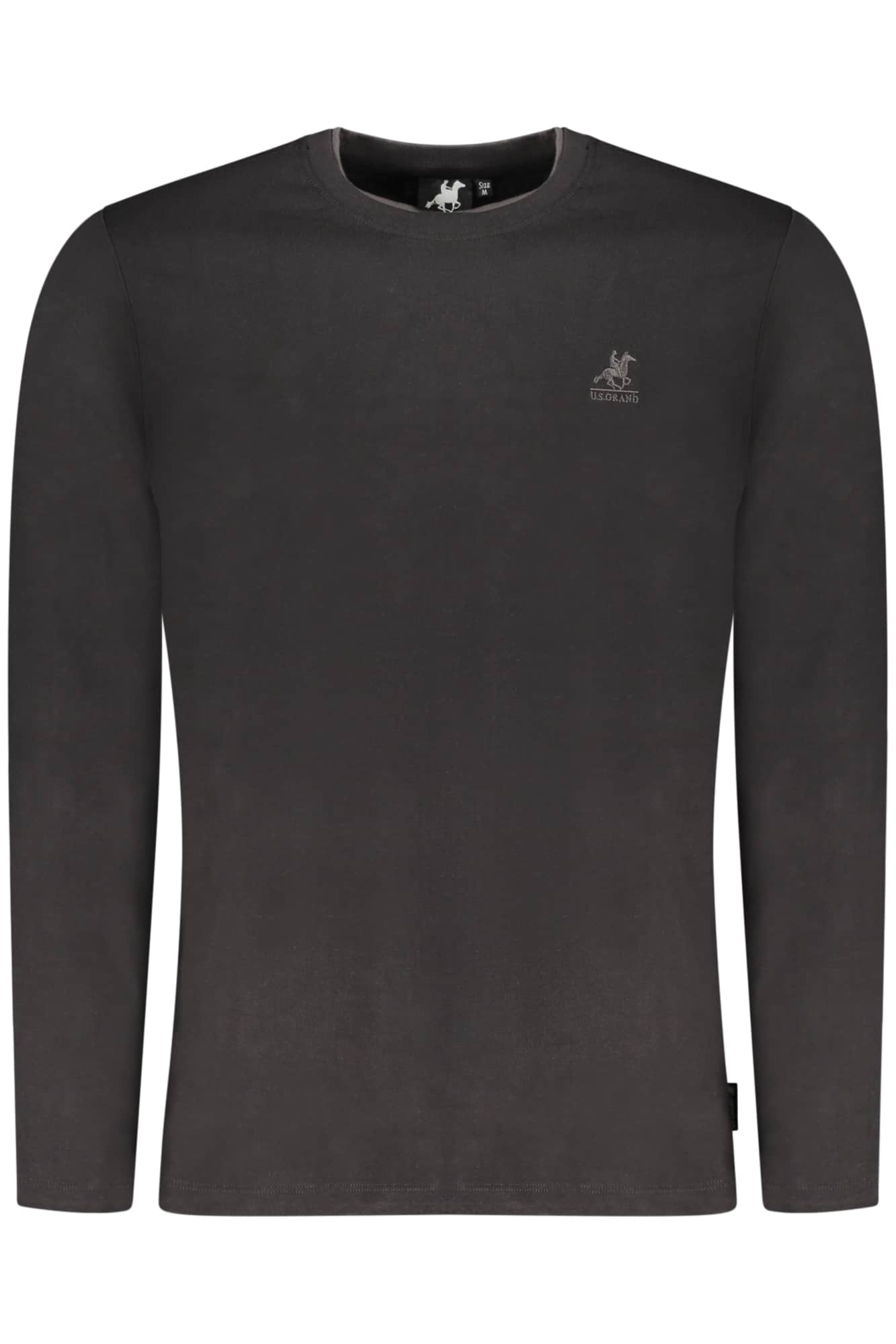 US GRAND HERREN LANGARM SCHWARZ T-SHIRT