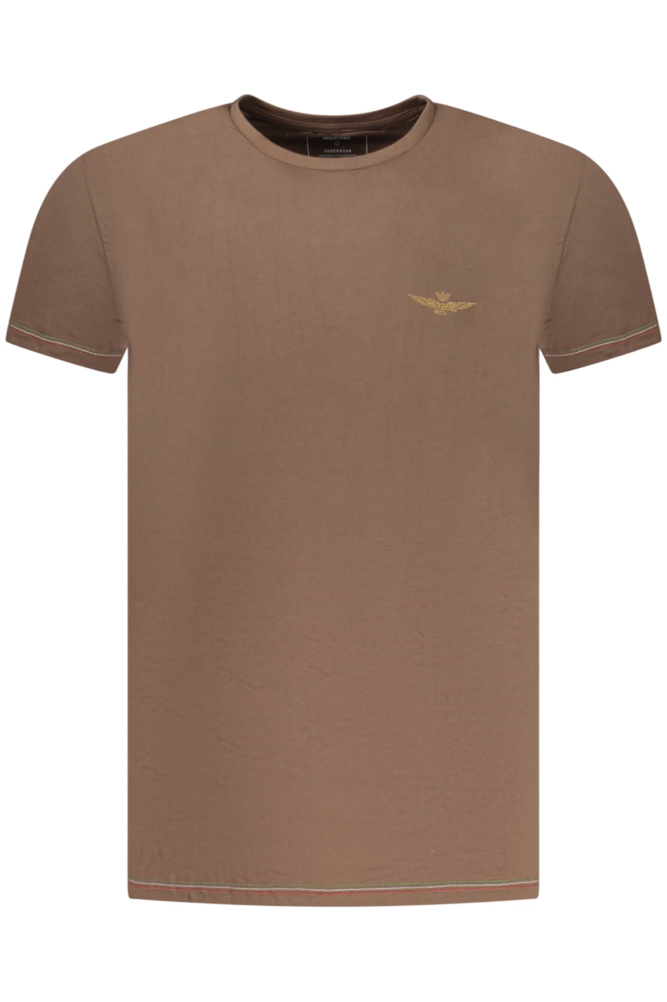 AERONAUTICA MILITARE HERREN BRAUN OUTERWEAR T-SHIRT