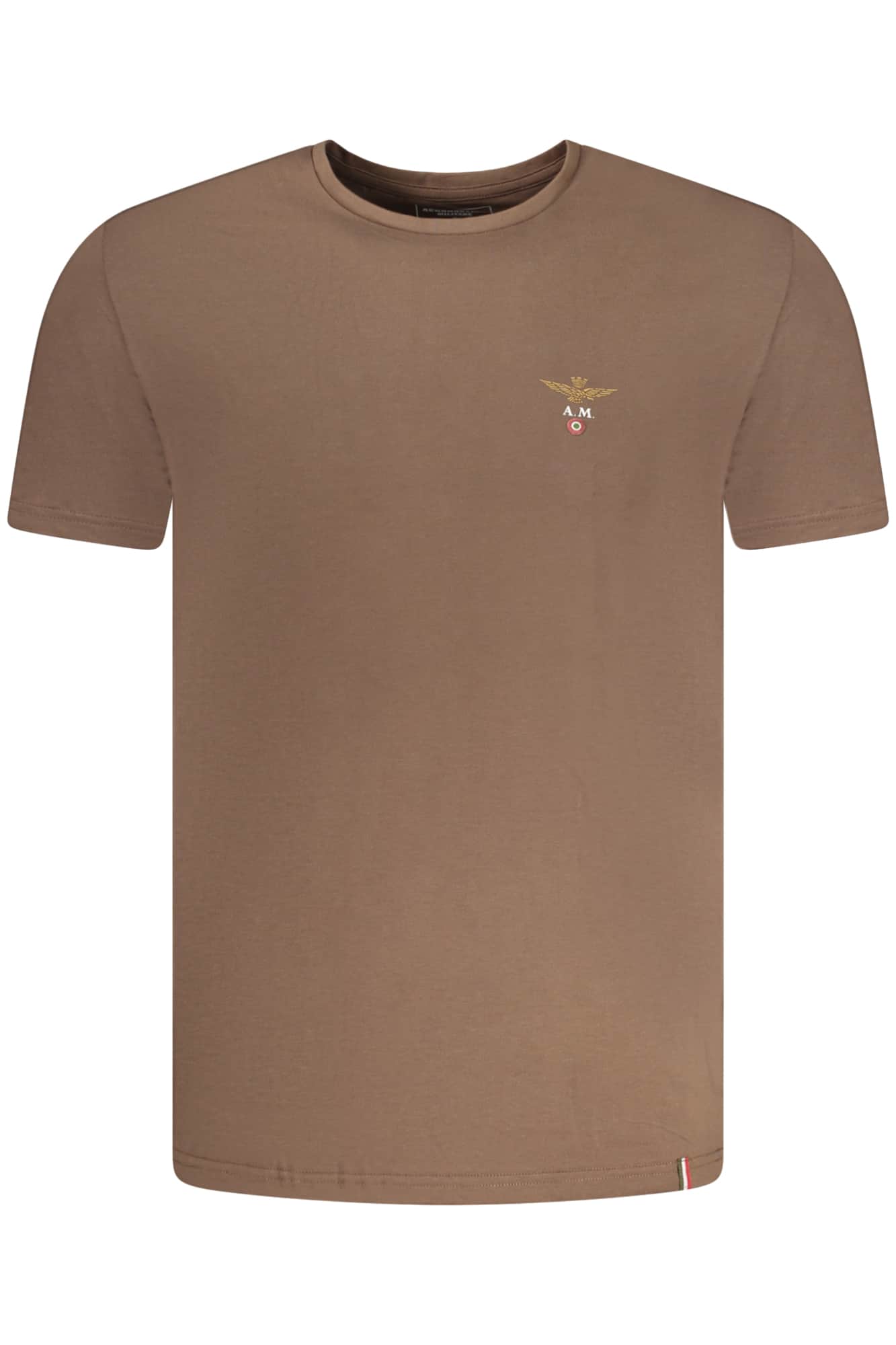AERONAUTICA MILITARE HERREN BRAUN OUTERWEAR T-SHIRT