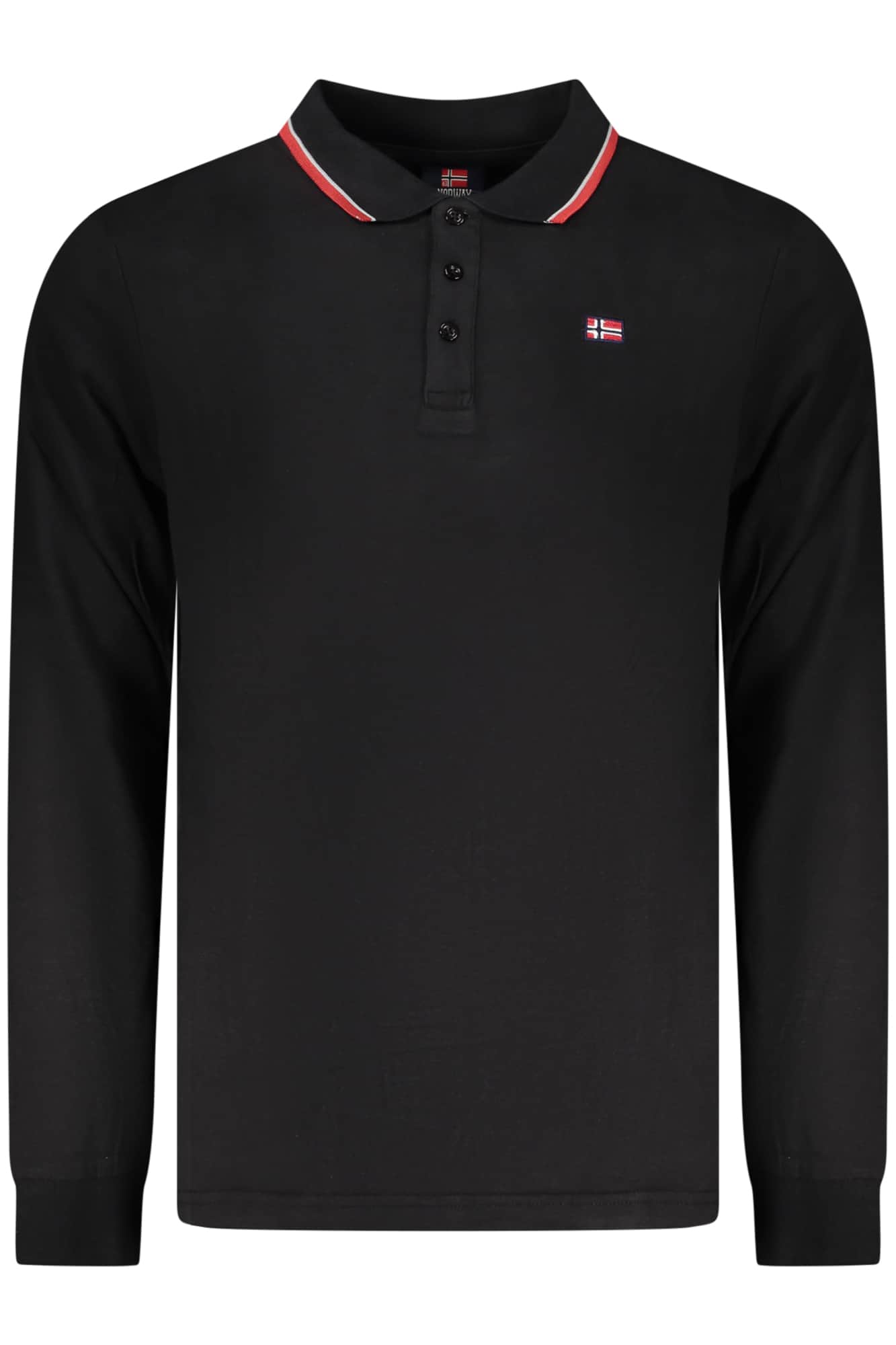 NORWAY 1963 HERREN LANGARM POLOSHIRT, BLAU