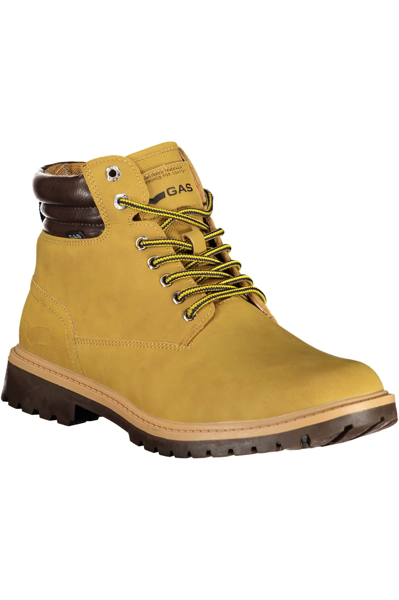 GAS SCHUHE HERREN SCHWARZ STIEFEL