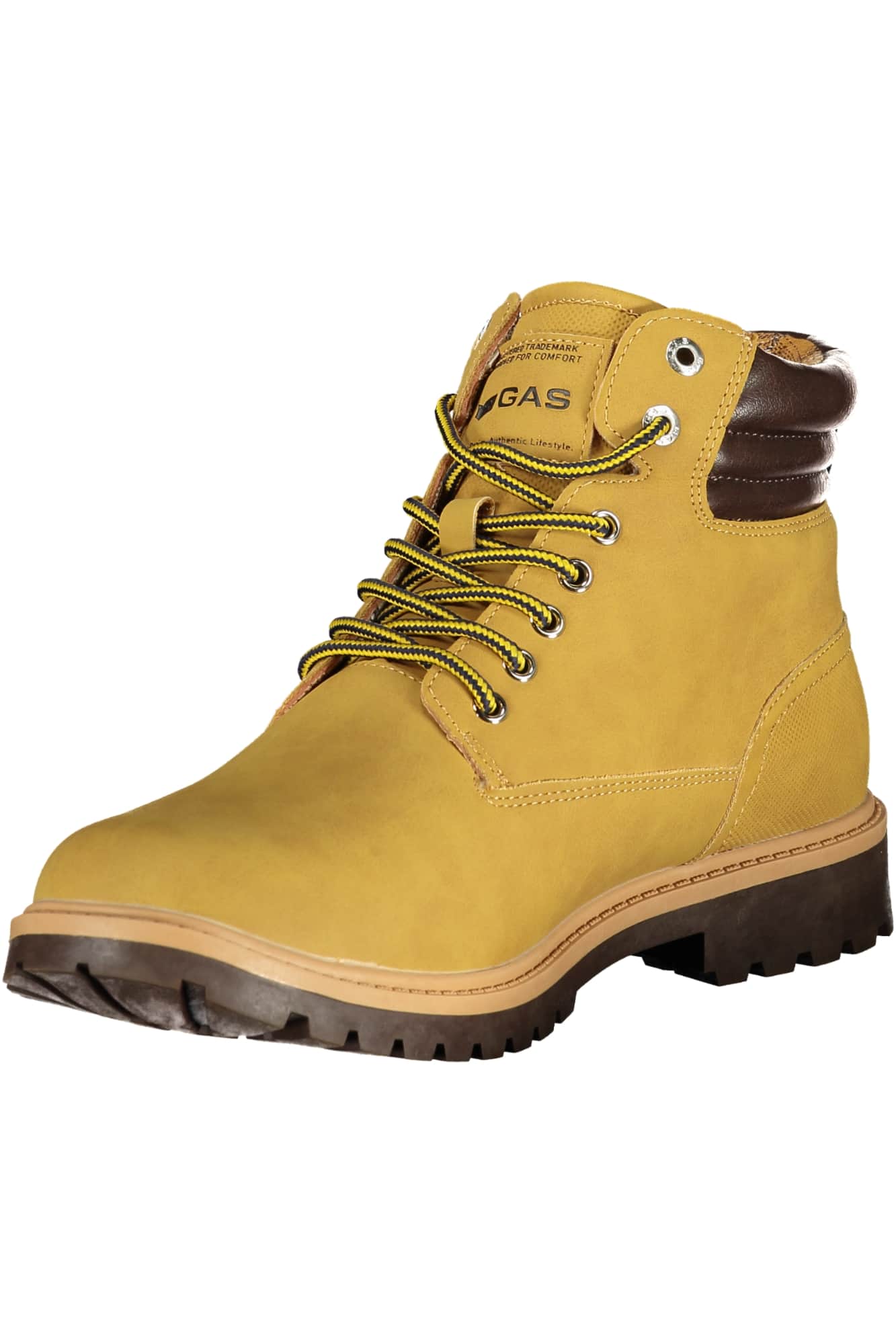 GAS SCHUHE HERREN SCHWARZ STIEFEL