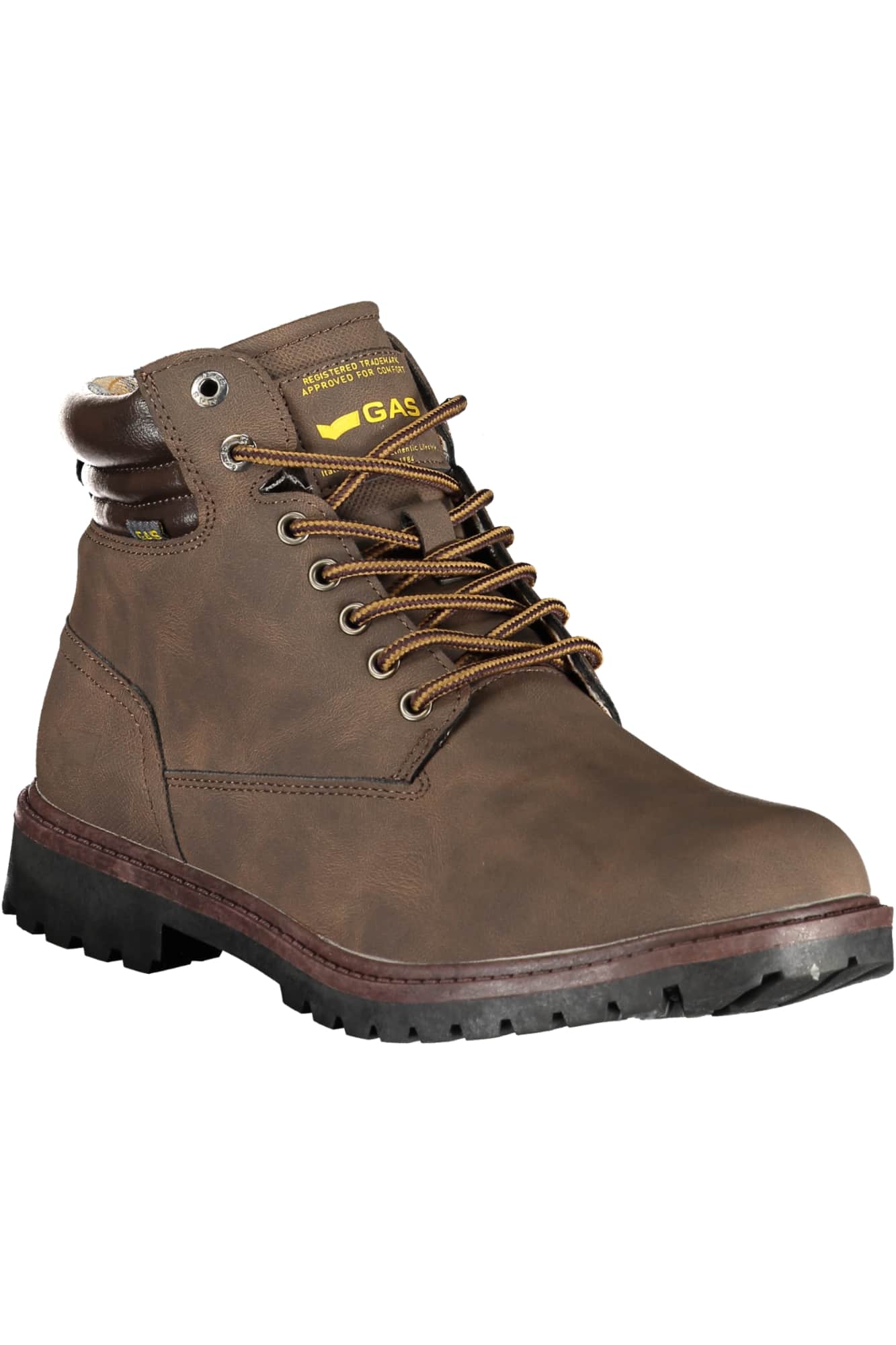 GAS SCHUHE HERREN SCHWARZ STIEFEL