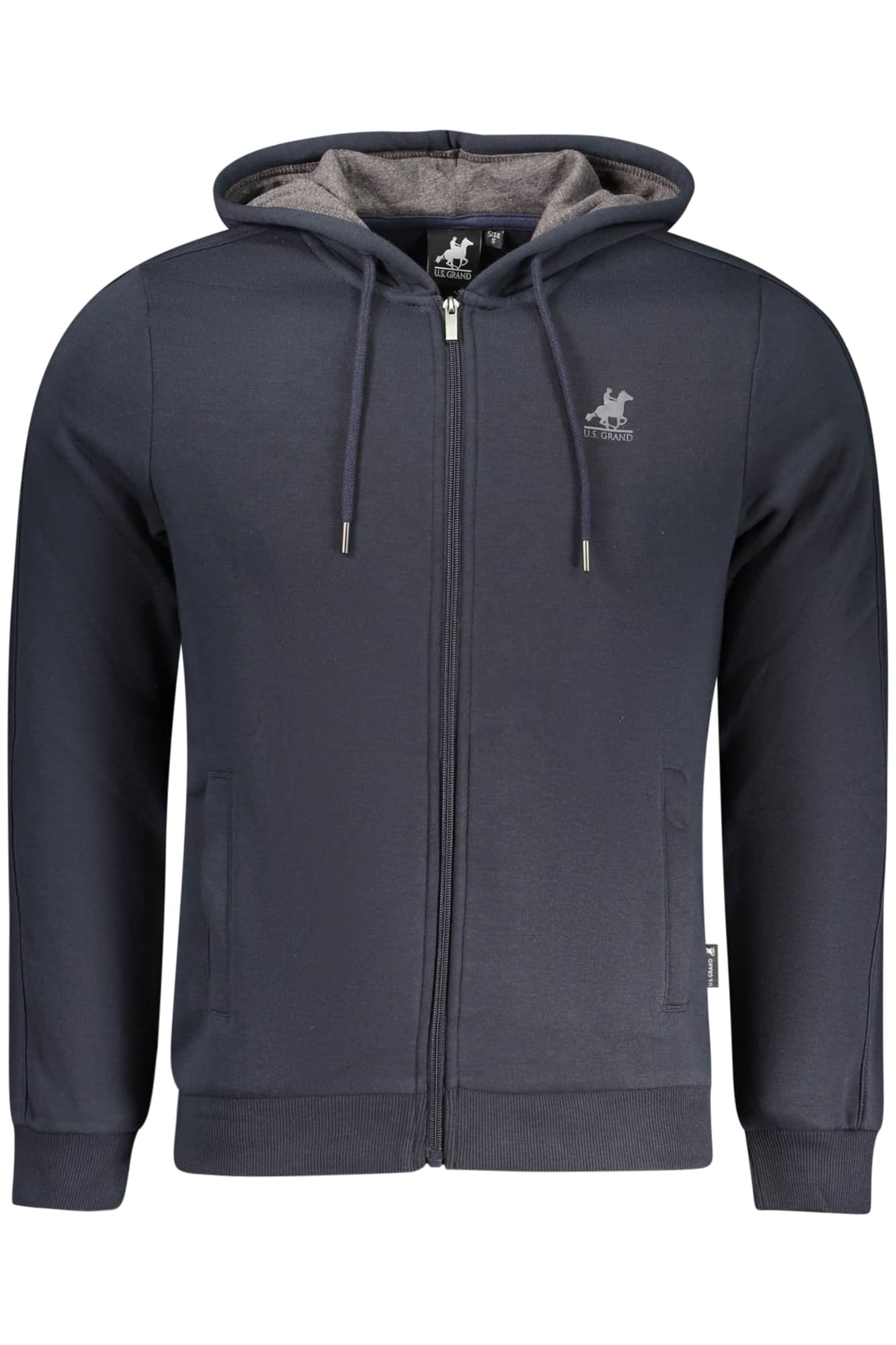 US GRAND HERREN BLAU MIT REISSVERSCHLUSS SWEATSHIRT