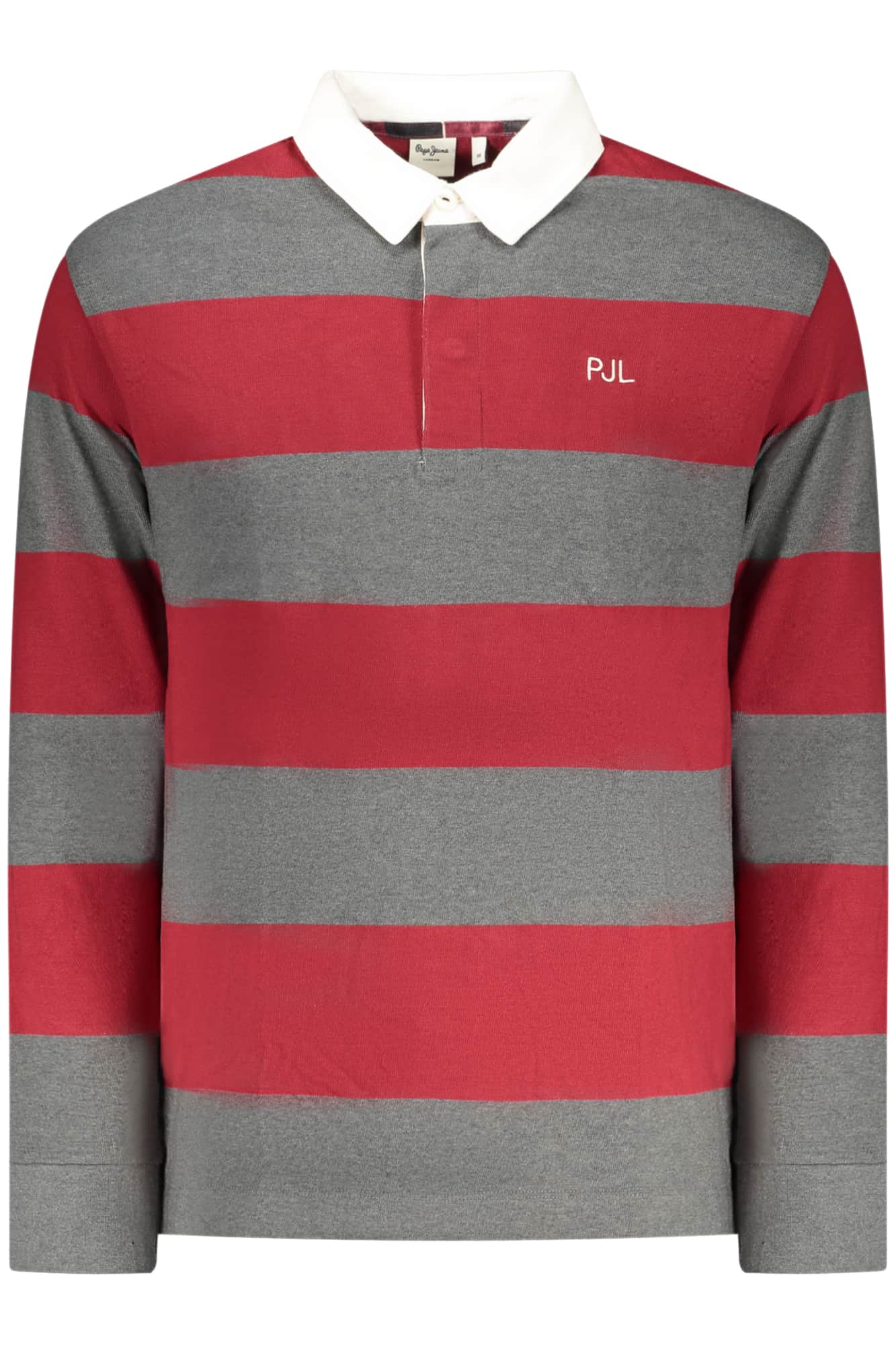 PEPE JEANS HERREN LANGARM POLOSHIRT, ROT