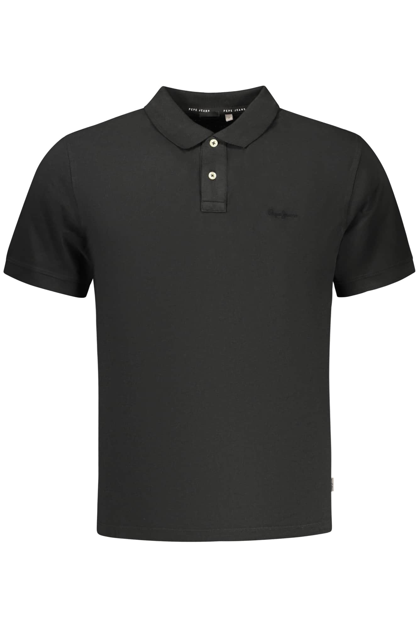 PEPE JEANS HERREN KURZARM POLOSHIRT, SCHWARZ