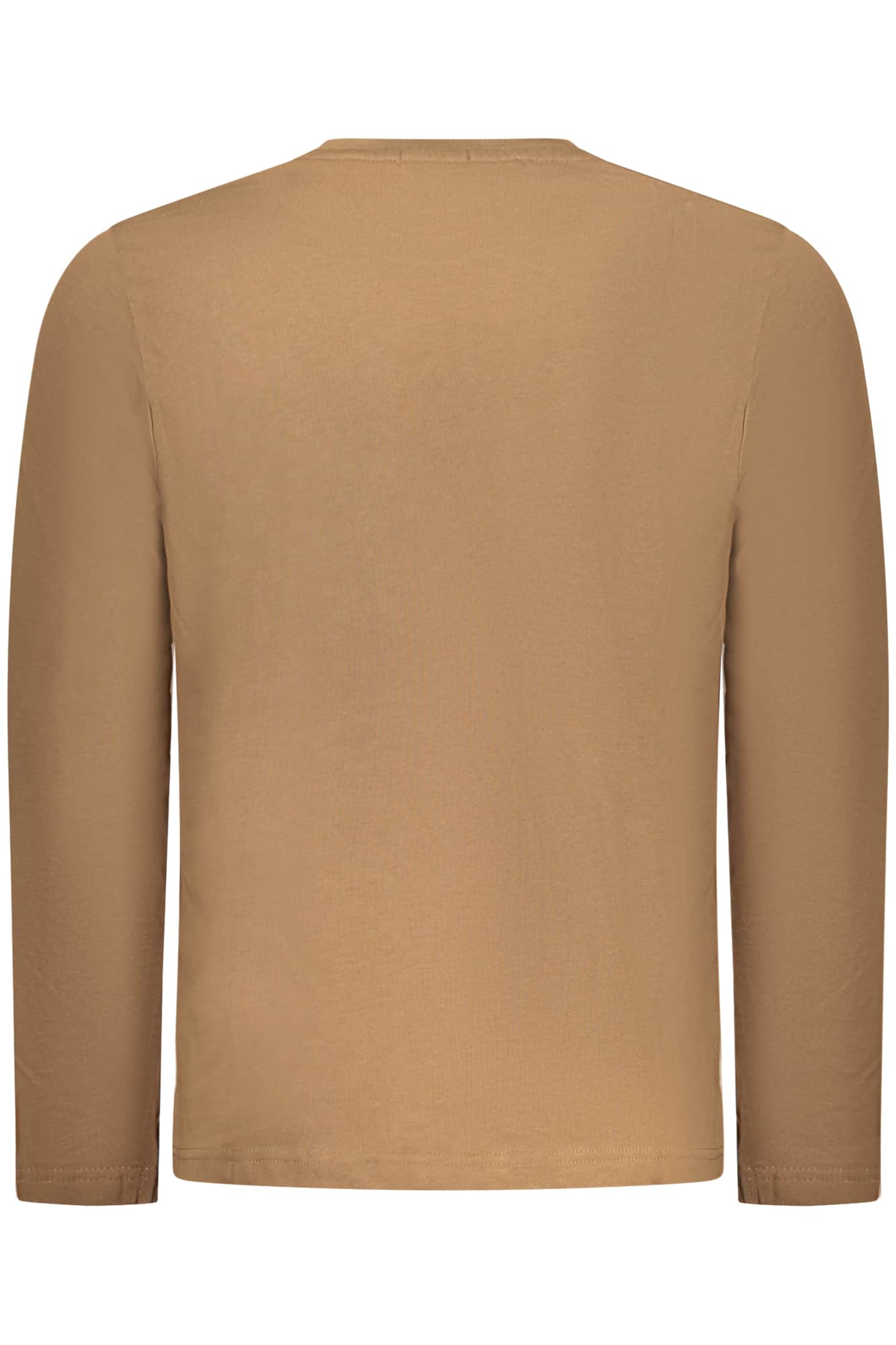 COVERI MOVING HERREN LANGARM T-SHIRT, BRAUN