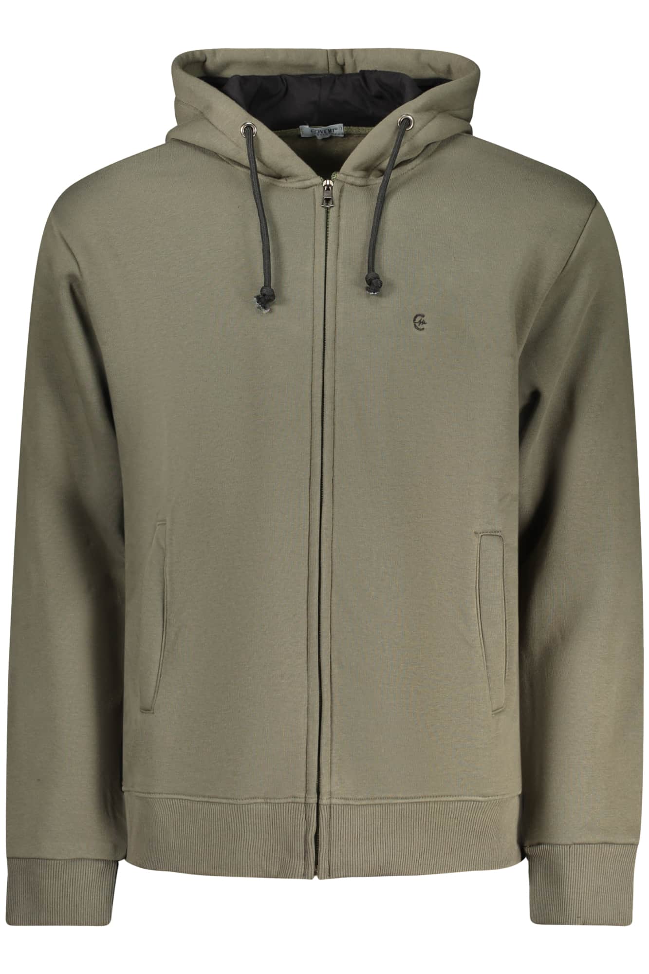 COVERI MOVING HERREN MIT REISSVERSCHLUSS SWEATSHIRT GRÜN