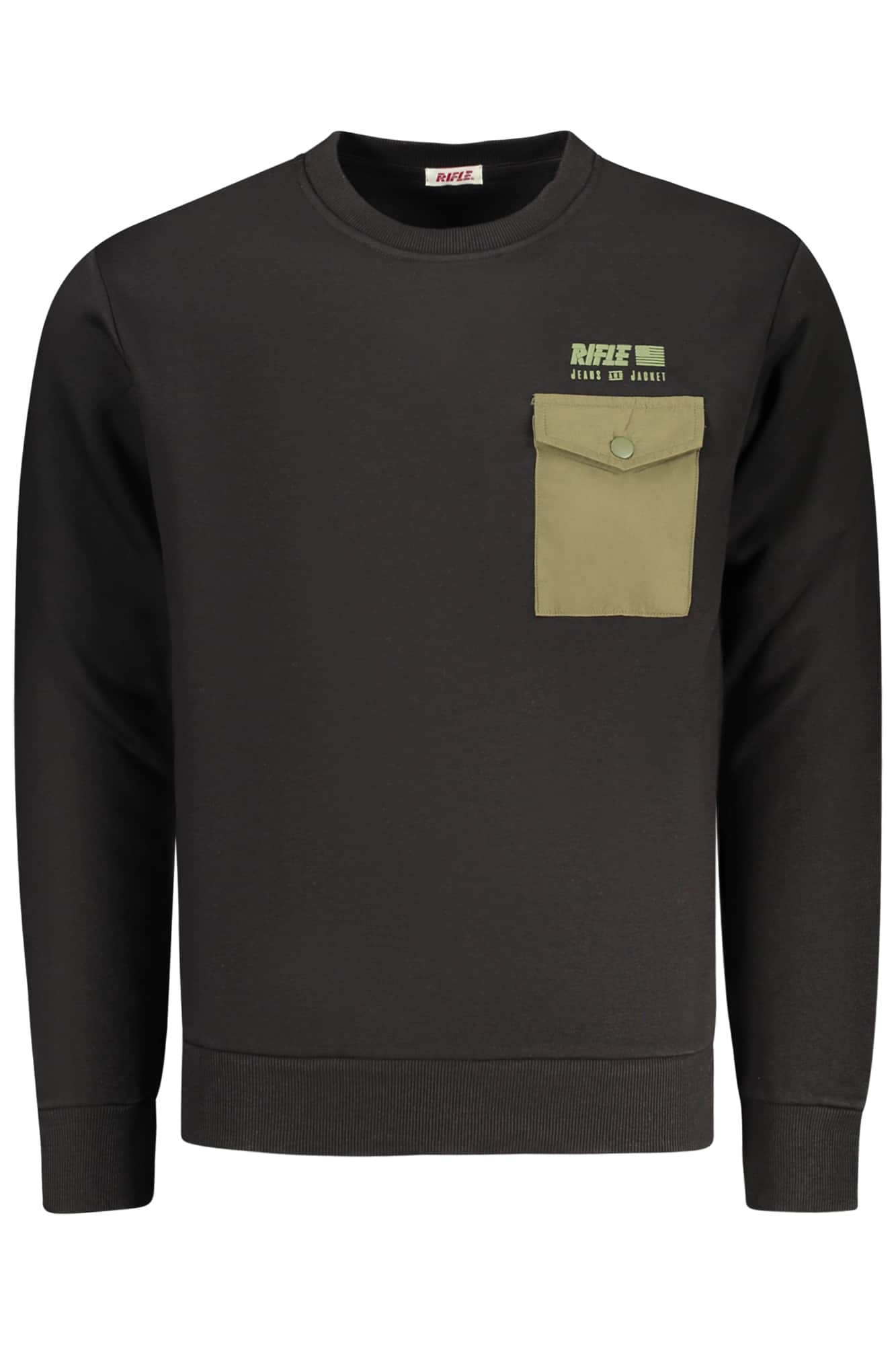 RIFLE HERREN MIT REISSVERSCHLUSS SWEATSHIRT GRÜN