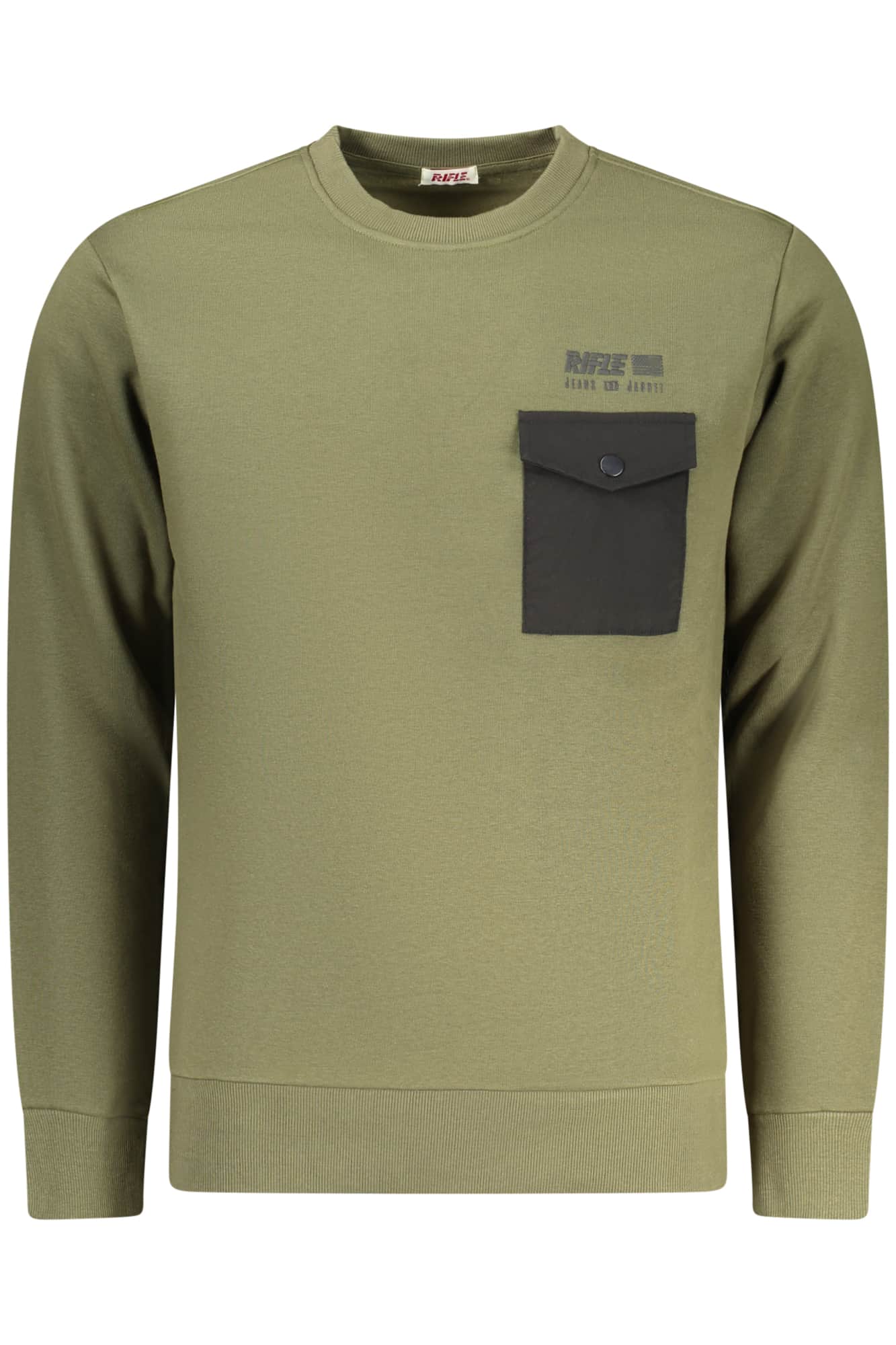 RIFLE HERREN MIT REISSVERSCHLUSS SWEATSHIRT GRÜN