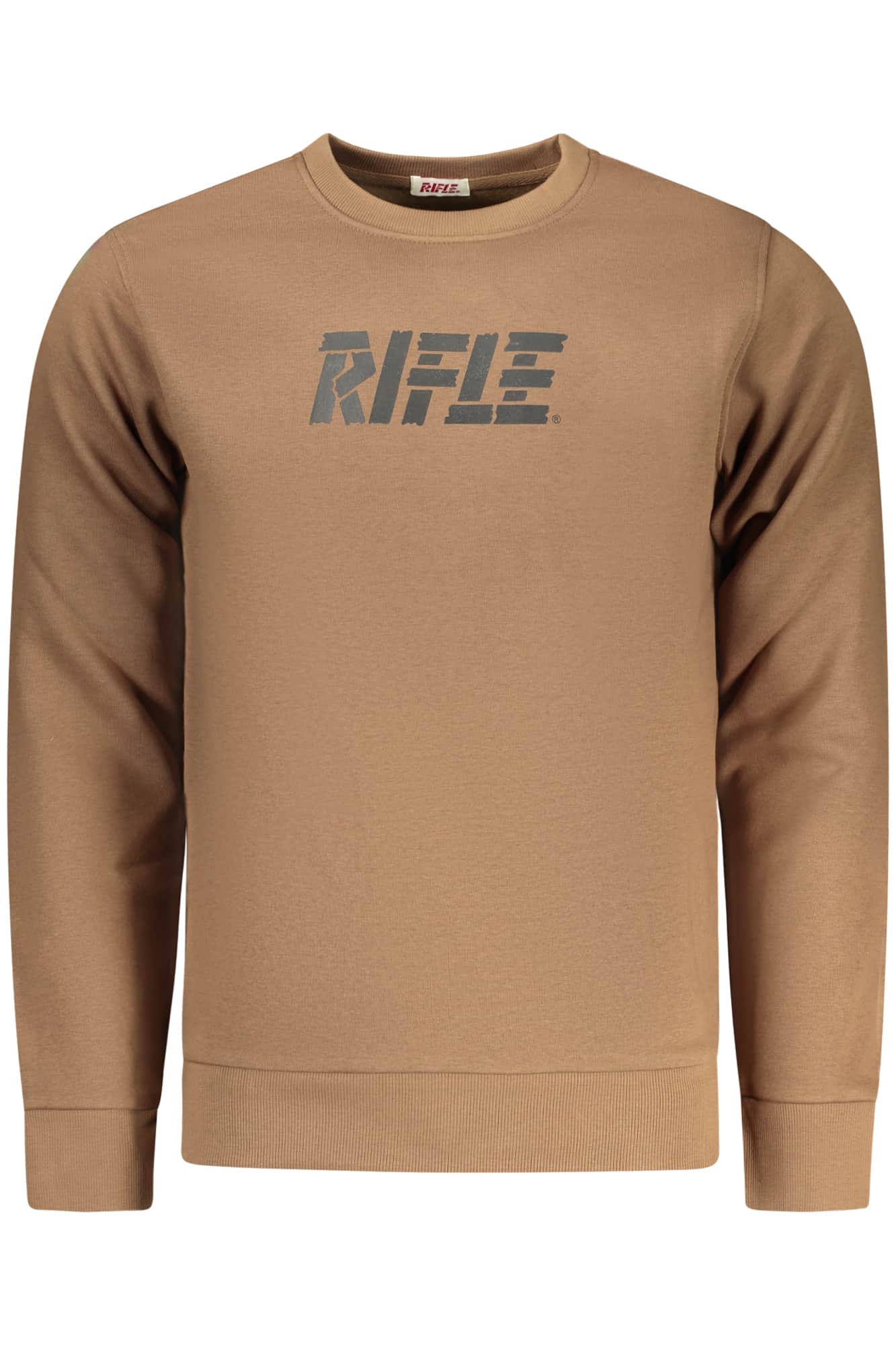 RIFLE HERREN MIT REISSVERSCHLUSS SWEATSHIRT BRAUN