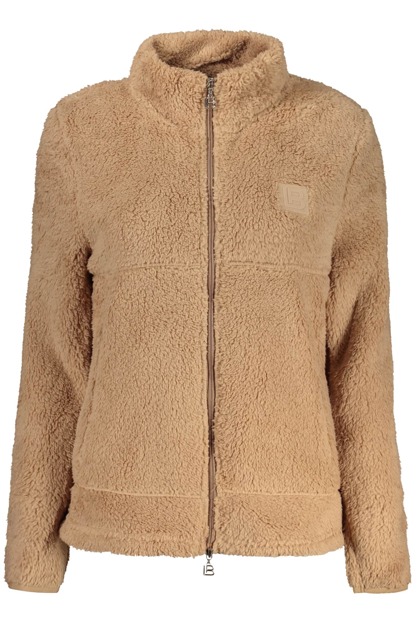 LAURA BIAGIOTTI DAMEN BEIGE MIT REISSVERSCHLUSS SWEATSHIRT