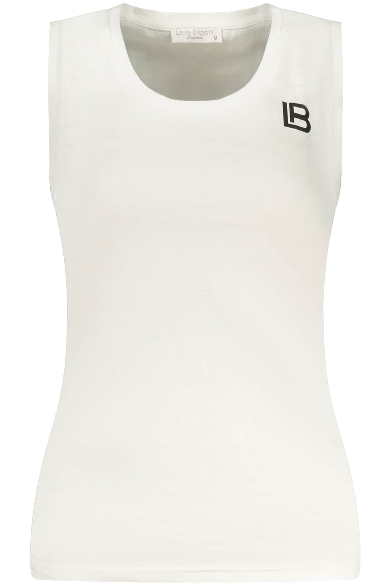 LAURA BIAGIOTTI DAMEN WEISS EXTERIOR TANKTOP