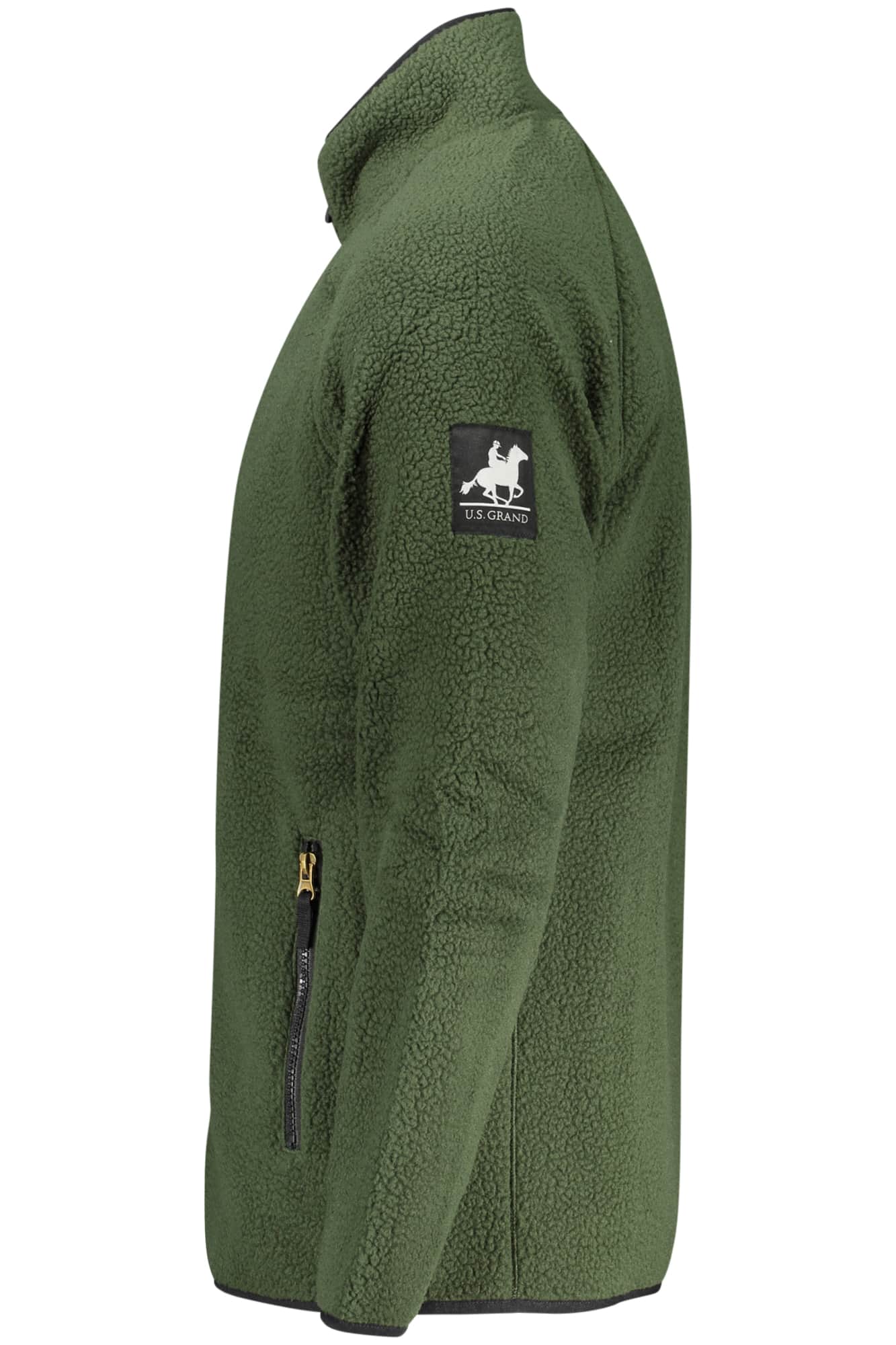US GRAND HERREN GRÜN MIT REISSVERSCHLUSS SWEATSHIRT