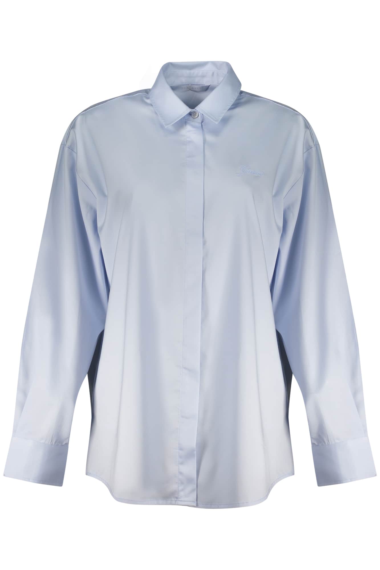 GUESS JEANS DAMEN LANGARM SHIRT WEISS
