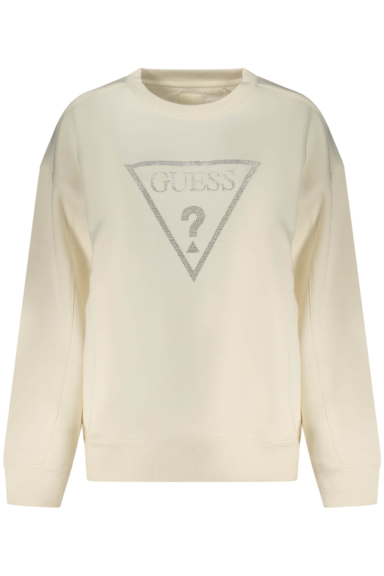 Guess Jeans damen weiss mit reissverschluss sweatshirt
