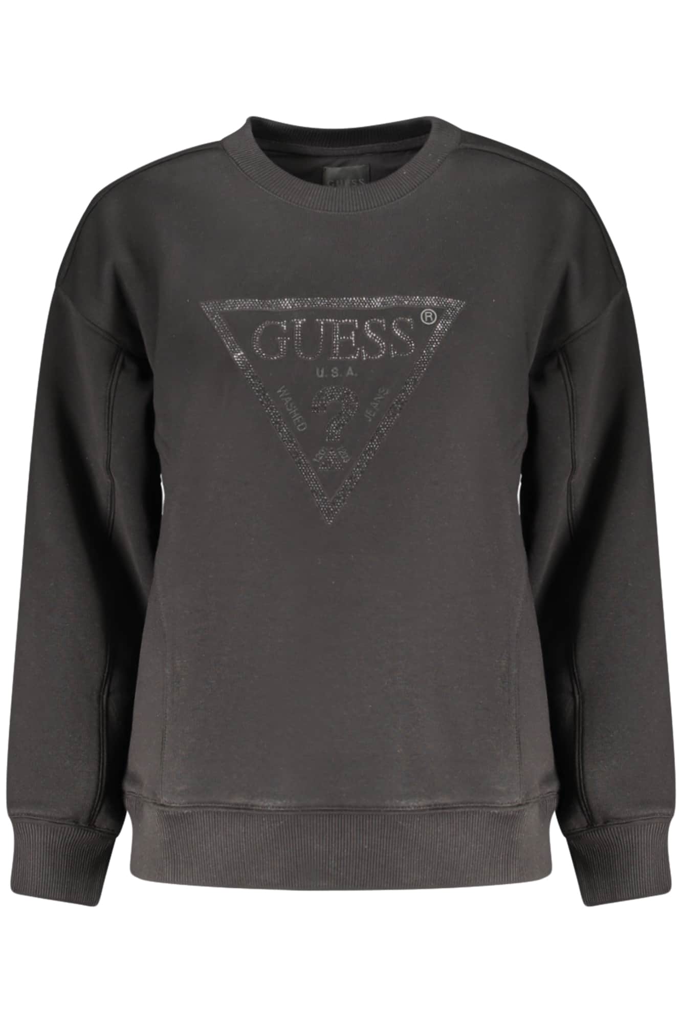 GUESS JEANS DAMEN SCHWARZ MIT REISSVERSCHLUSS SWEATSHIRT
