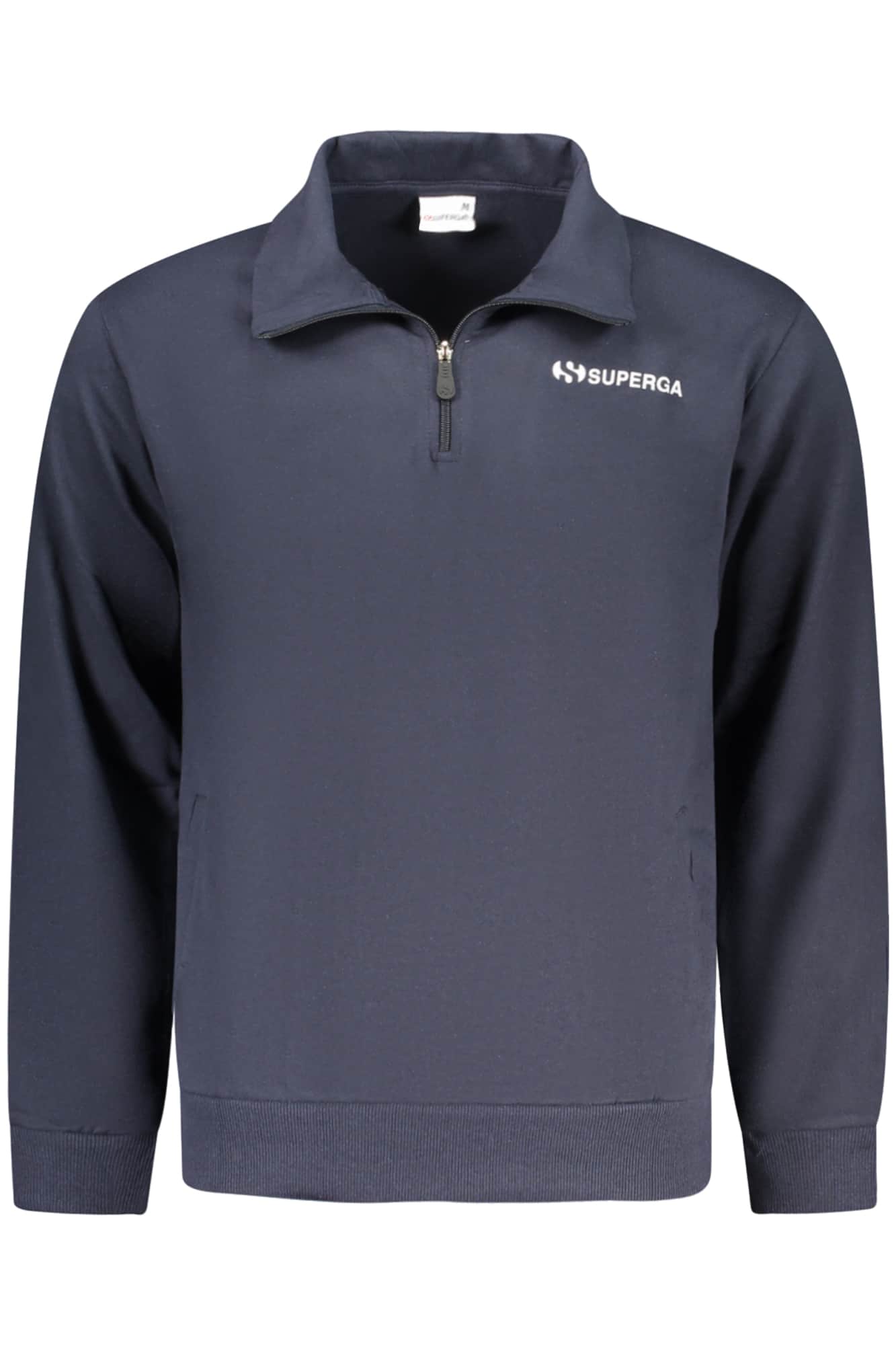 SUPERGA HERREN MIT REISSVERSCHLUSS SWEATSHIRT, BLAU
