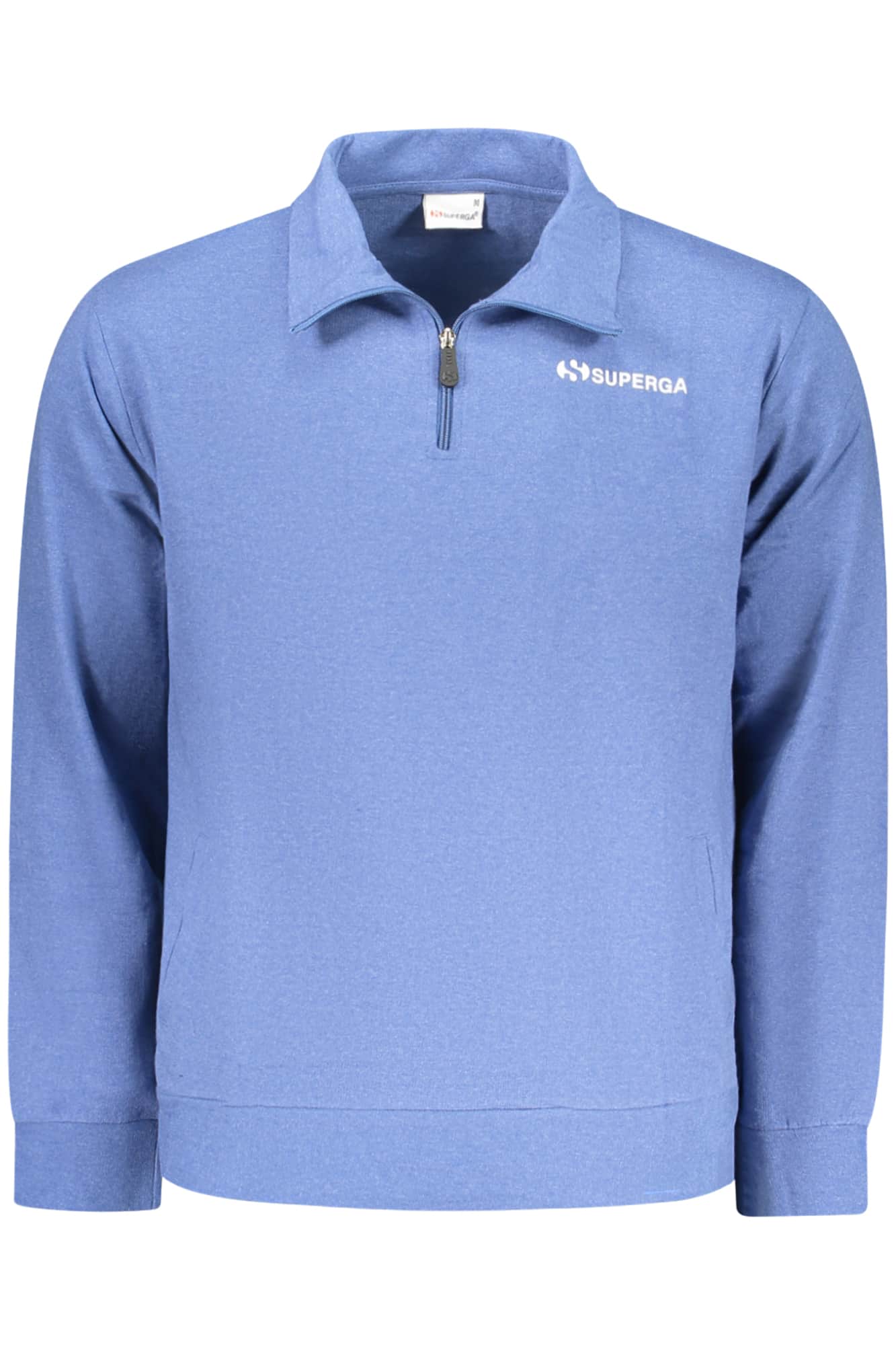 SUPERGA HERREN MIT REISSVERSCHLUSS SWEATSHIRT, BLAU