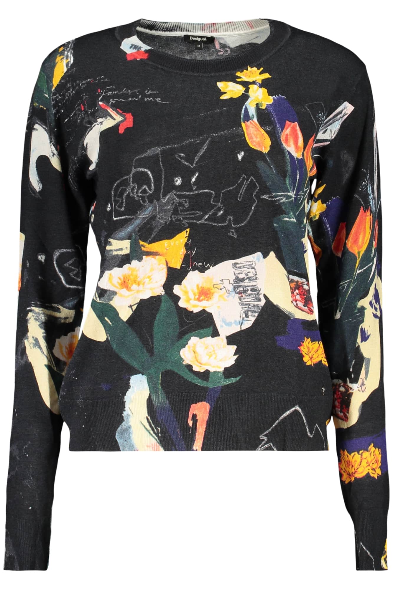 DESIGUAL DAMEN WEISS PULLOVER