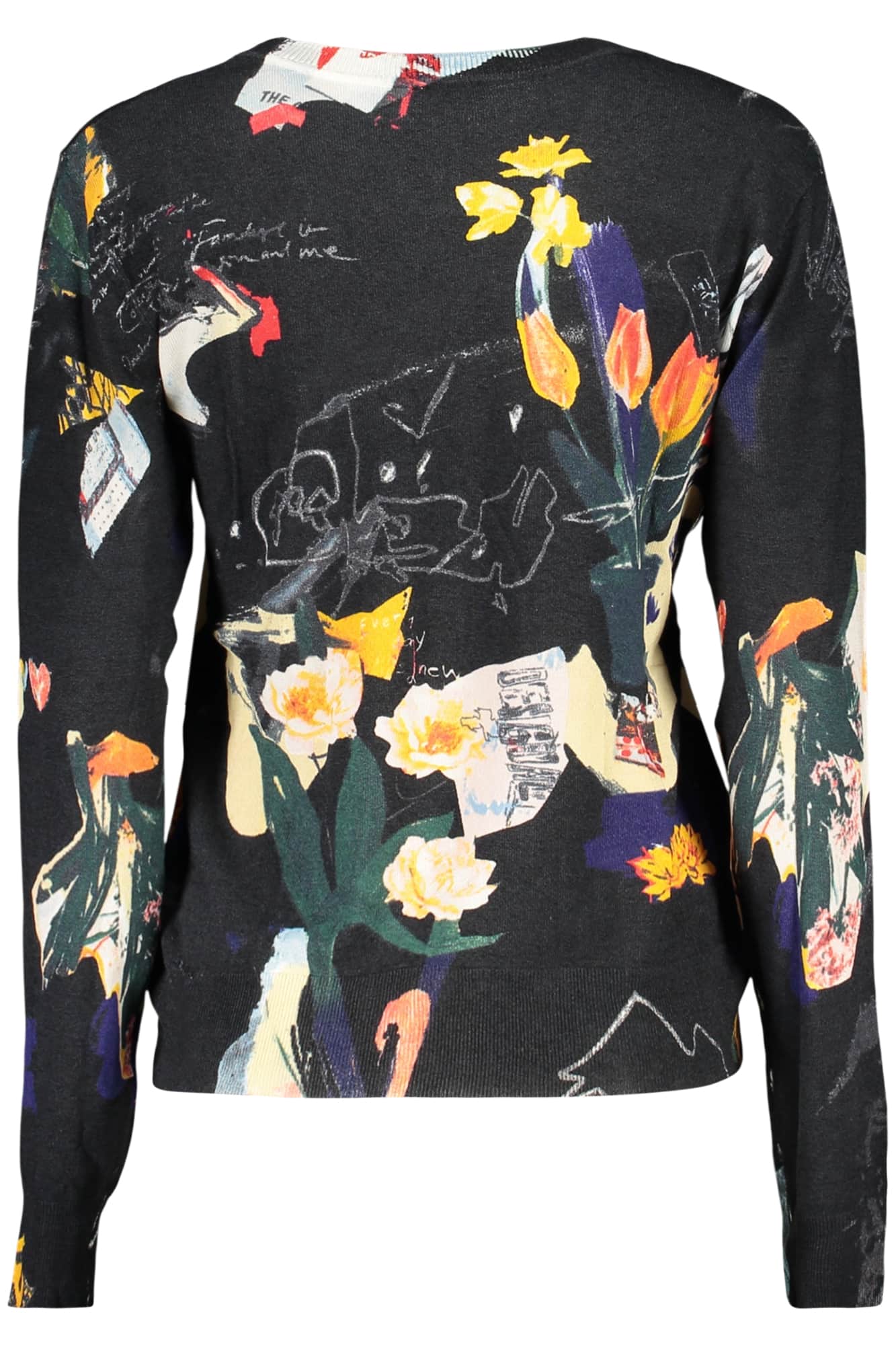 DESIGUAL DAMEN WEISS PULLOVER