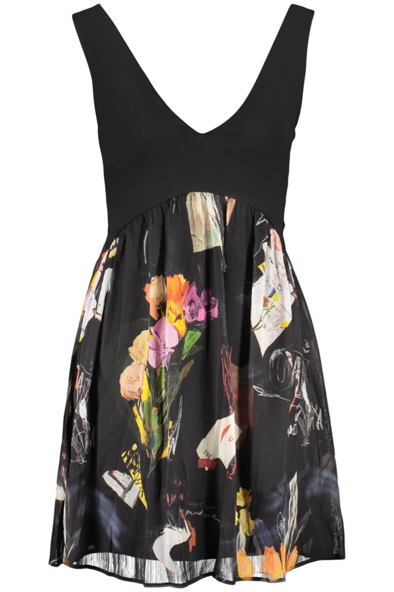 DESIGUAL KURZ KLEID FÜR DAMEN IN SCHWARZ