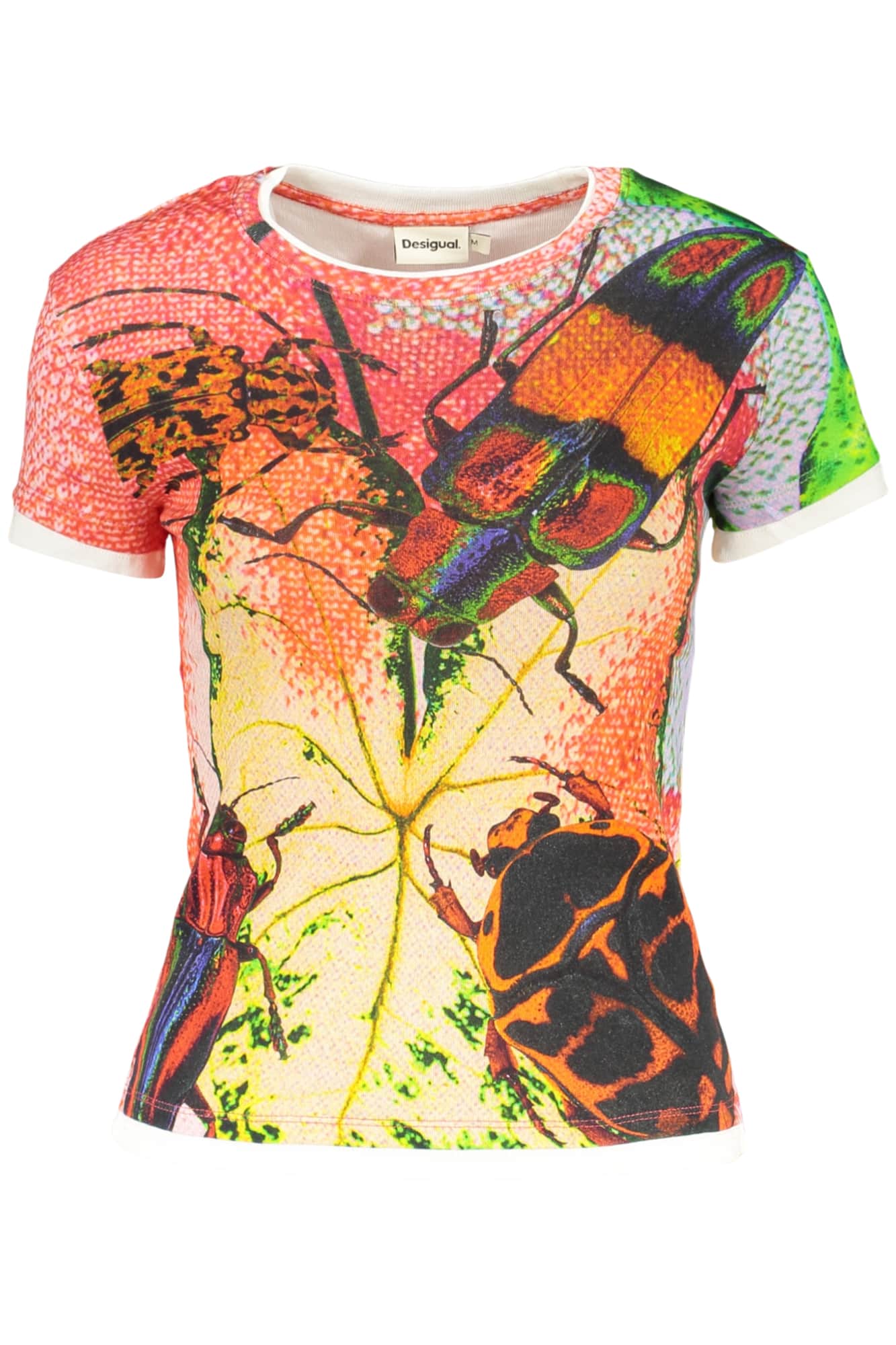 DESIGUAL DAMEN KURZARM T-SHIRT, ROT