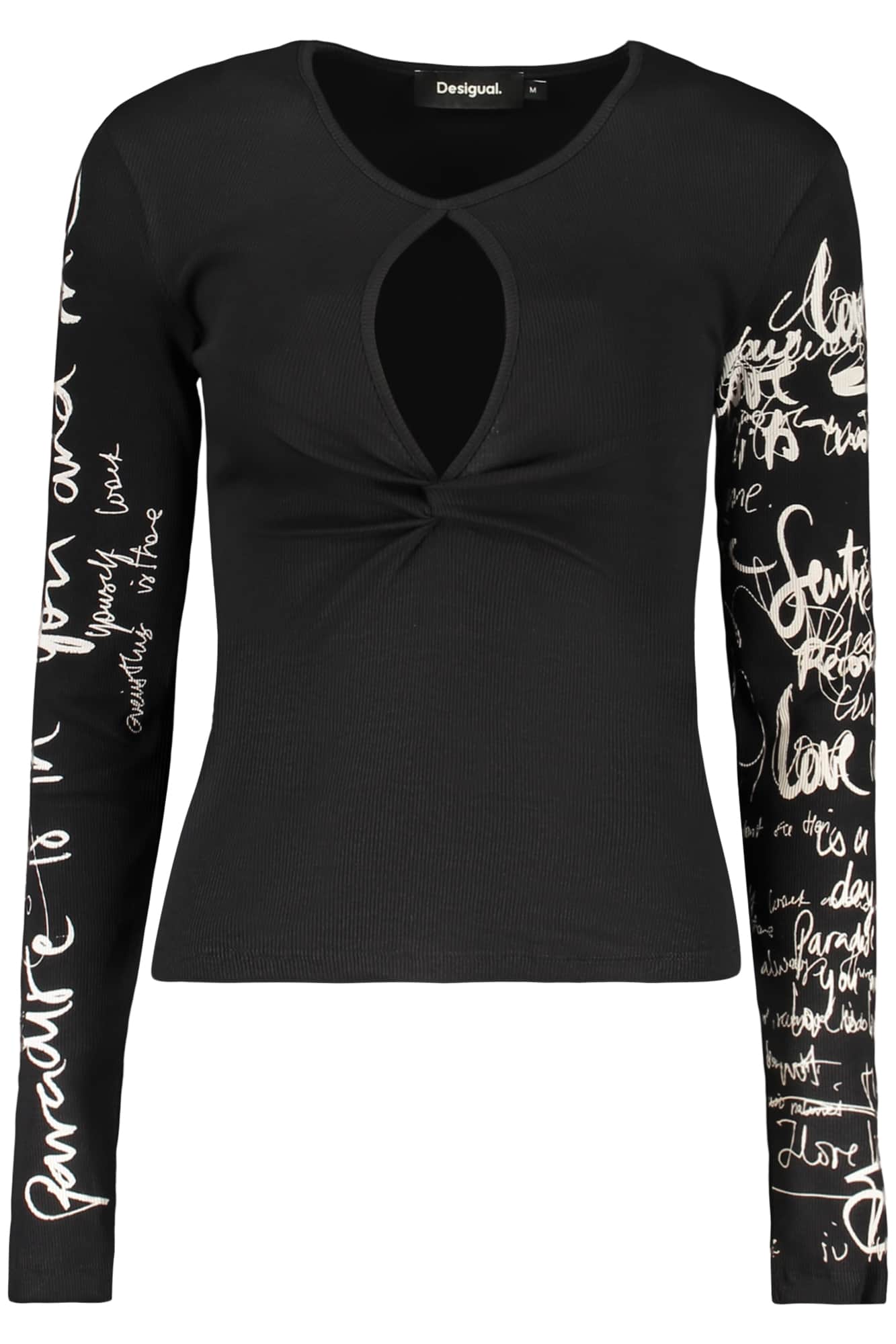 DESIGUAL DAMEN SCHWARZ PULLOVER