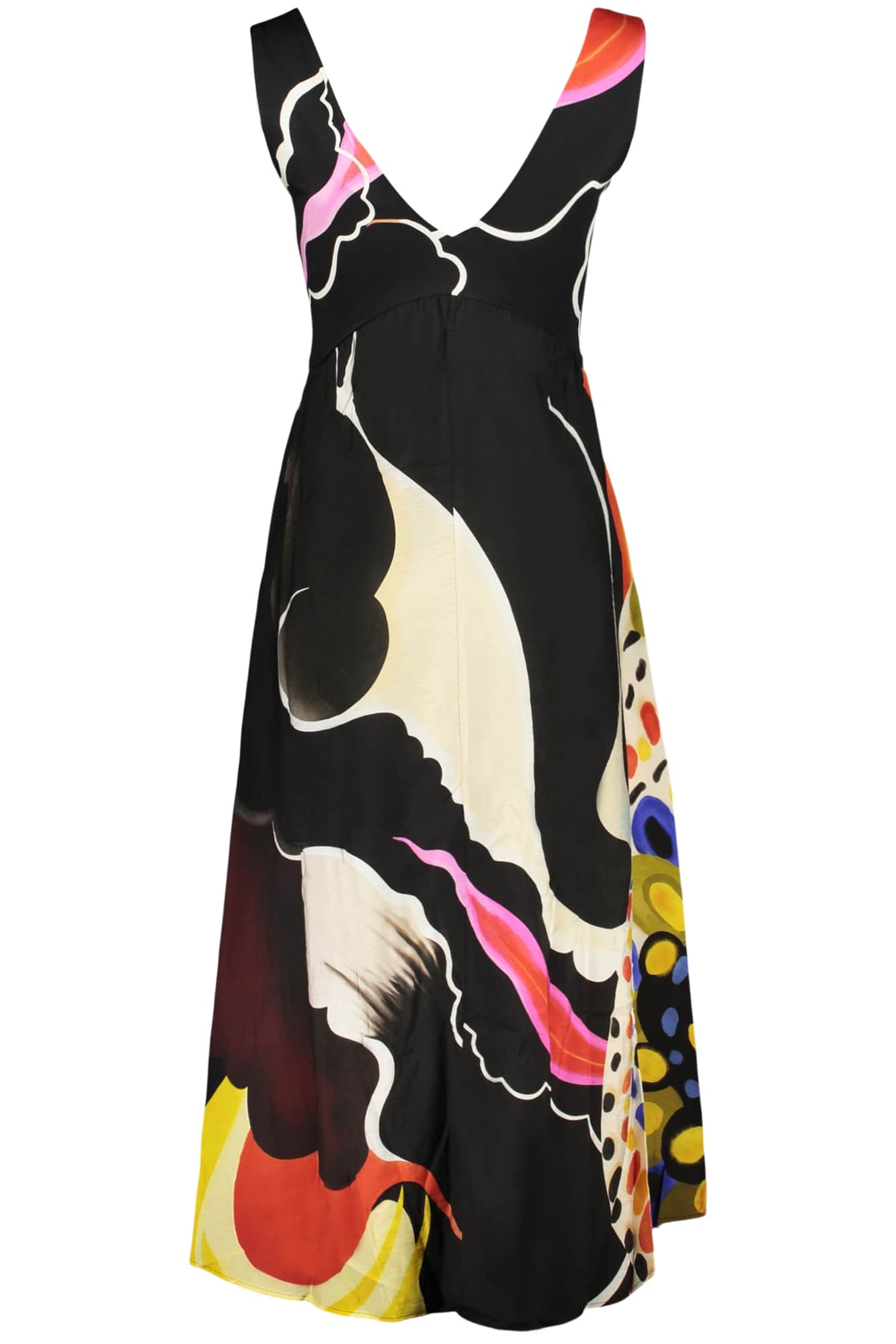 DESIGUAL DAMEN LANG SCHWARZ KLEID