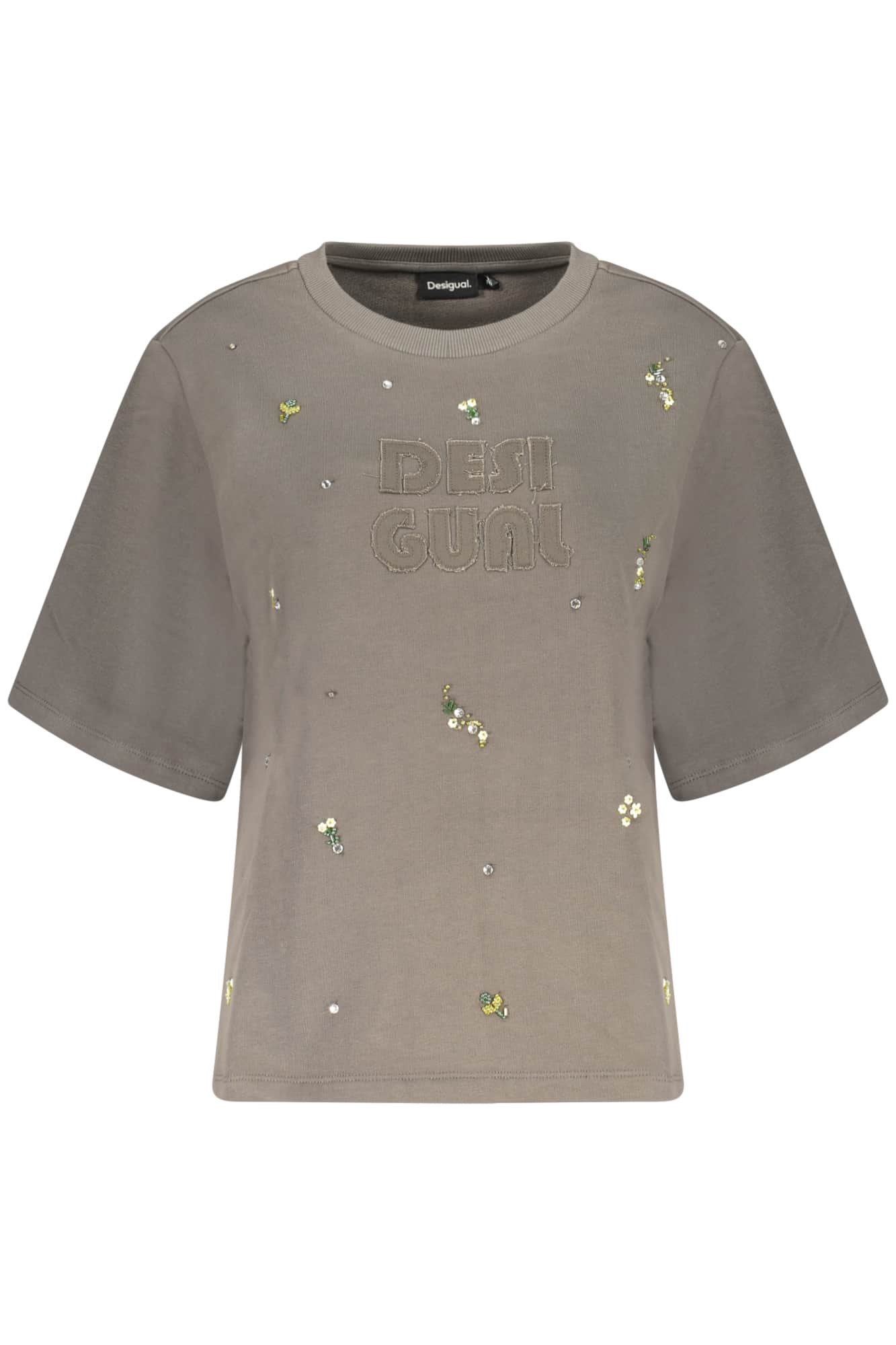 DESIGUAL DAMEN GRAU MIT REISSVERSCHLUSS SWEATSHIRT