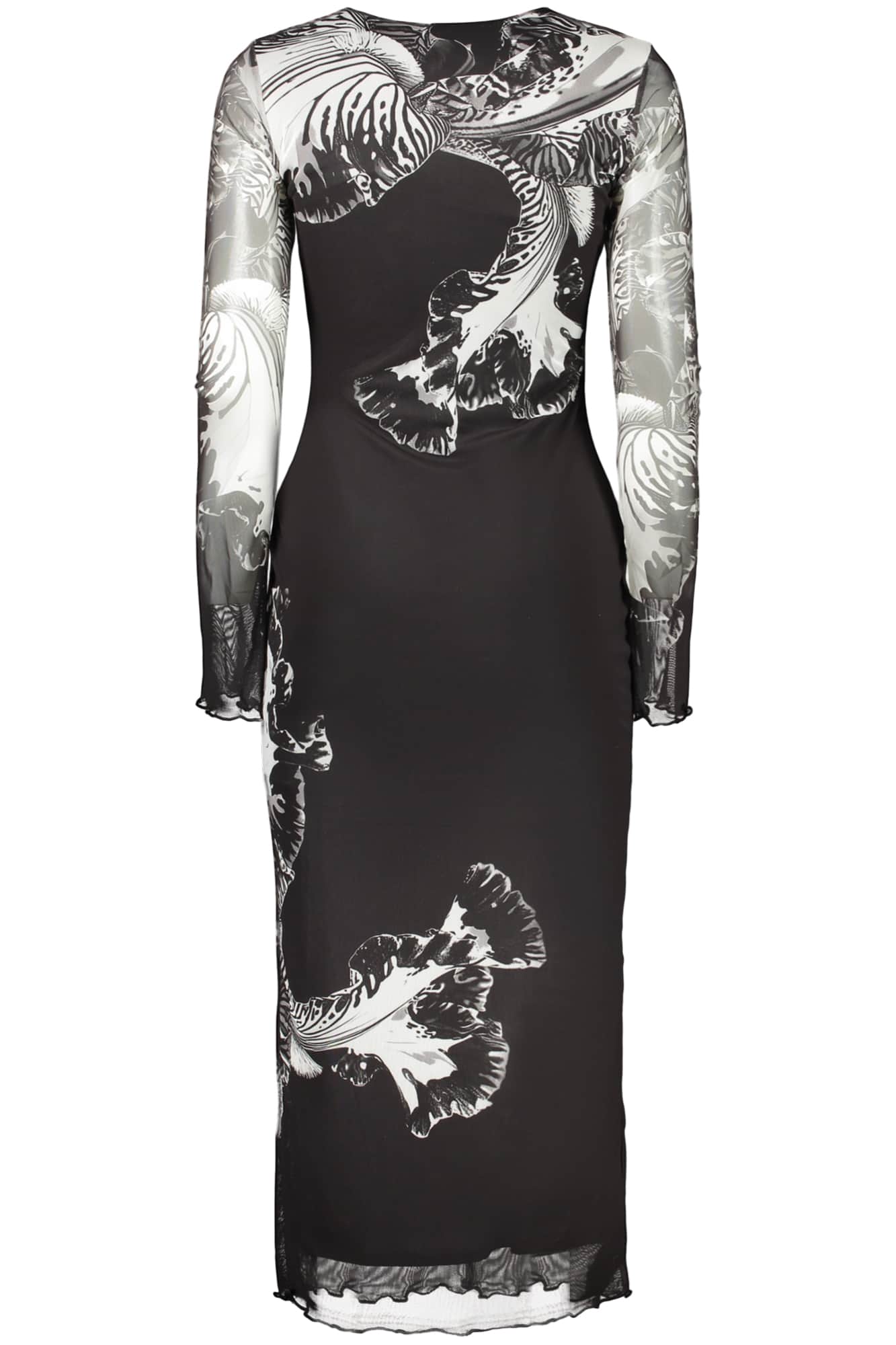 DESIGUAL DAMEN LANG SCHWARZ KLEID